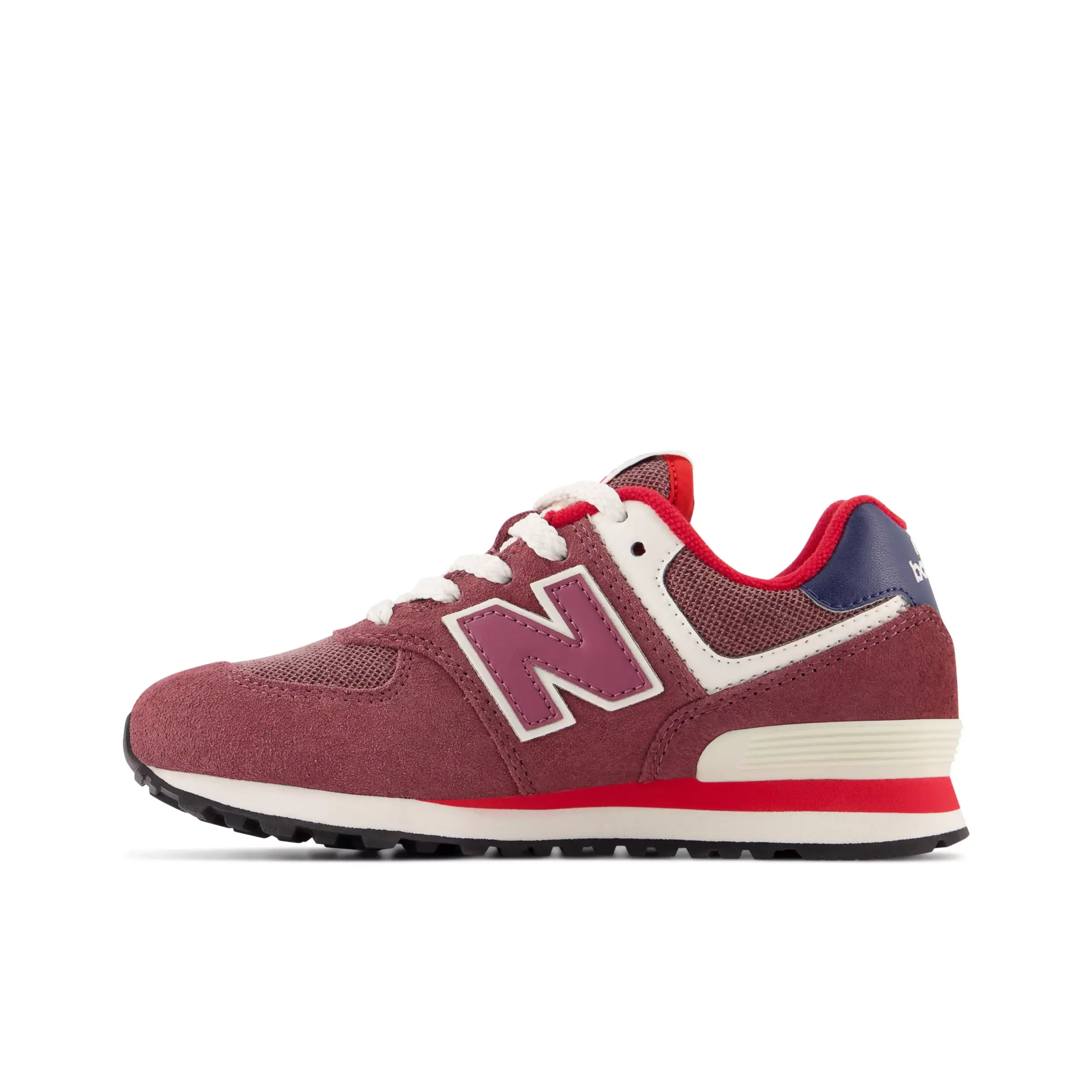574 - Washed Burgundy with NB Navy