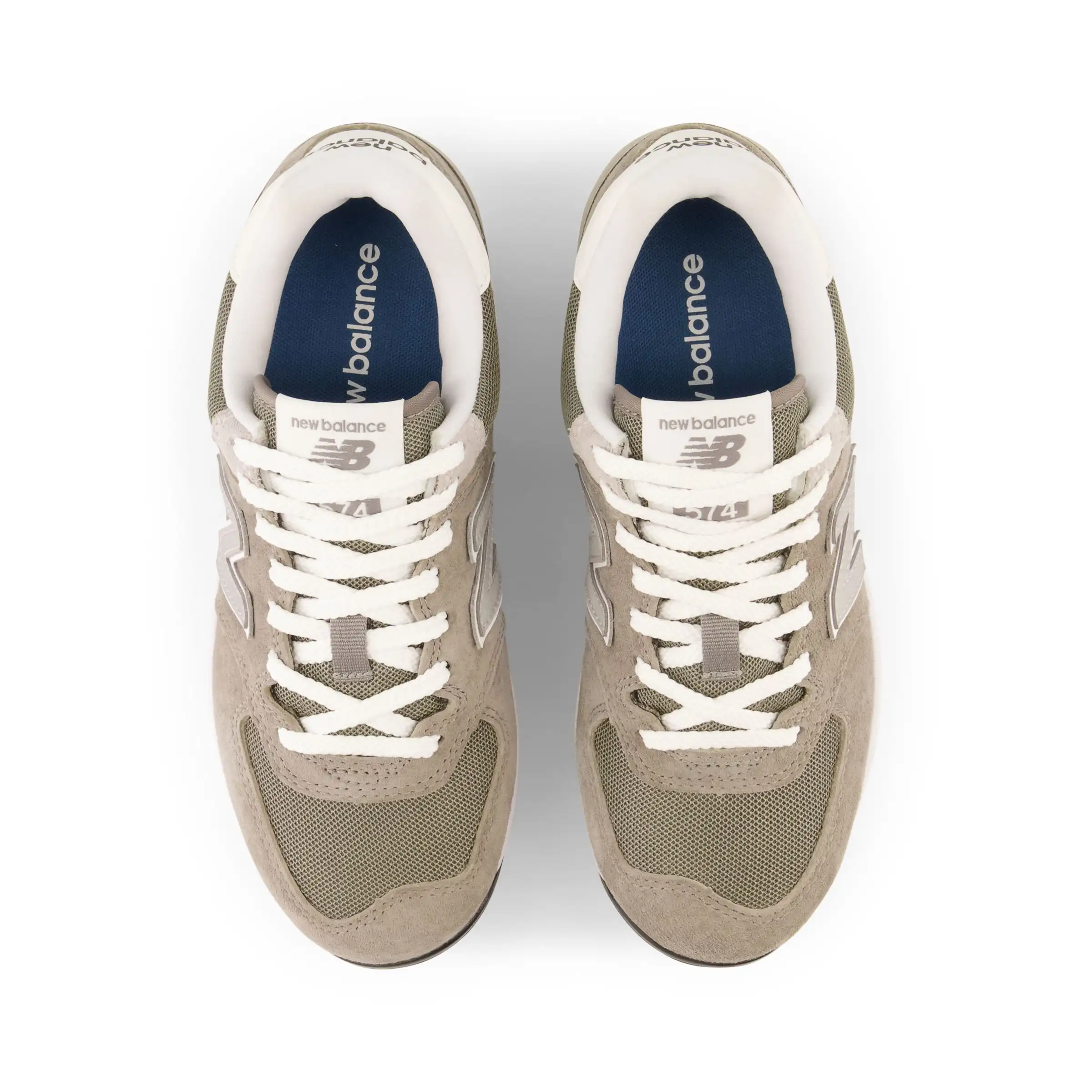 Fresh Foam 574 Youth Molded - Cement with Shark Skin and White