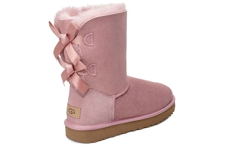(WMNS) UGG Bailey Bow II 2.0 Fleece Lined Pink 1016225-PCRY
