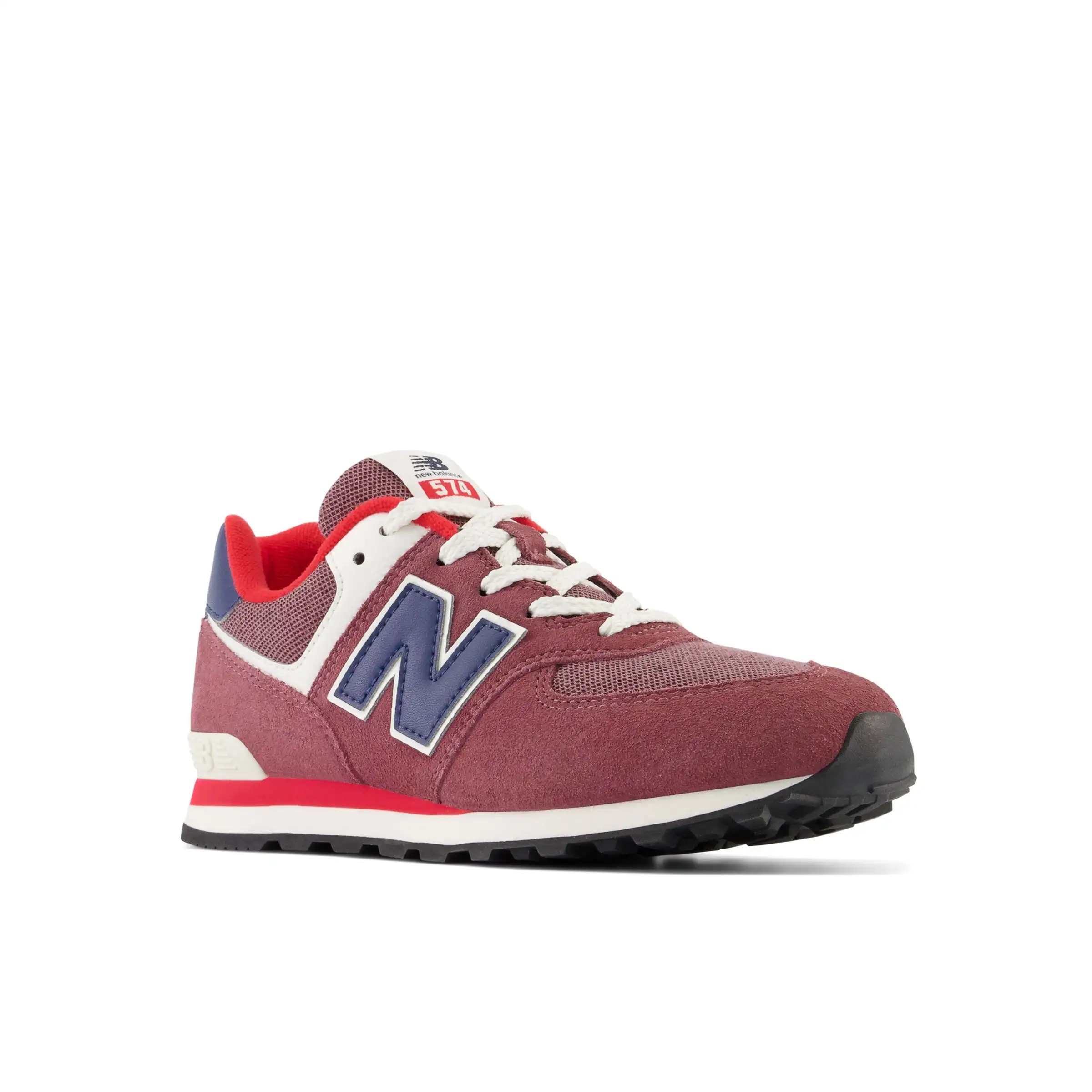 574 - Washed Burgundy with NB Navy