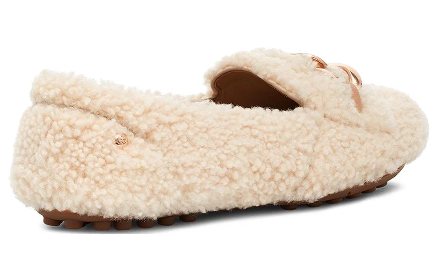 (WMNS) UGG SlipOn Comfortable Loafers 'Cream White' 1153515-NAT