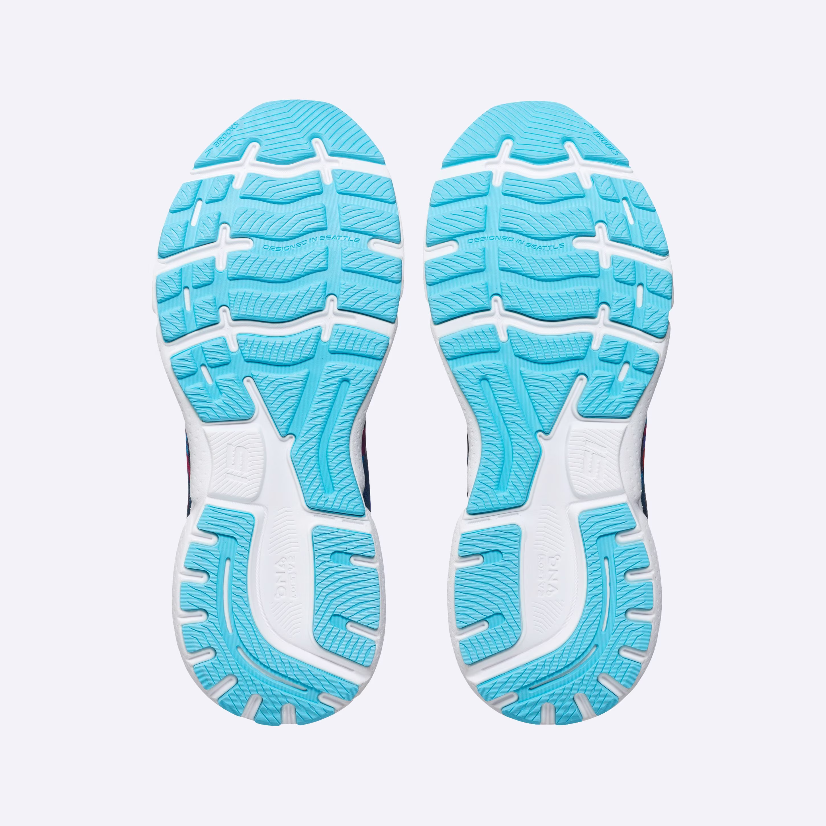 Women's Brooks, Ghost 15 Neutral Running Shoe -- Blue/Eclipse/Purple