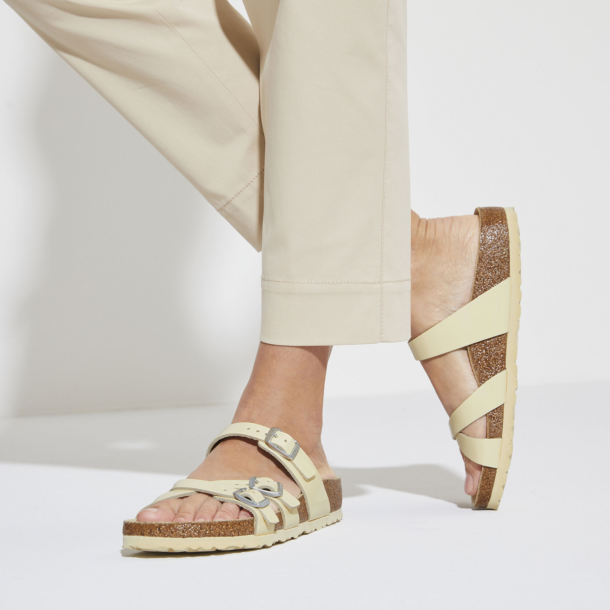 Franca Natural Leather Patent - High Shine Butter