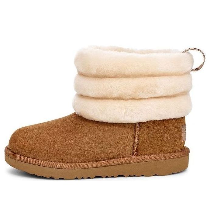UGG Fluff Mini Quilted (Big Kids) Chestnut 1103612K-CHE