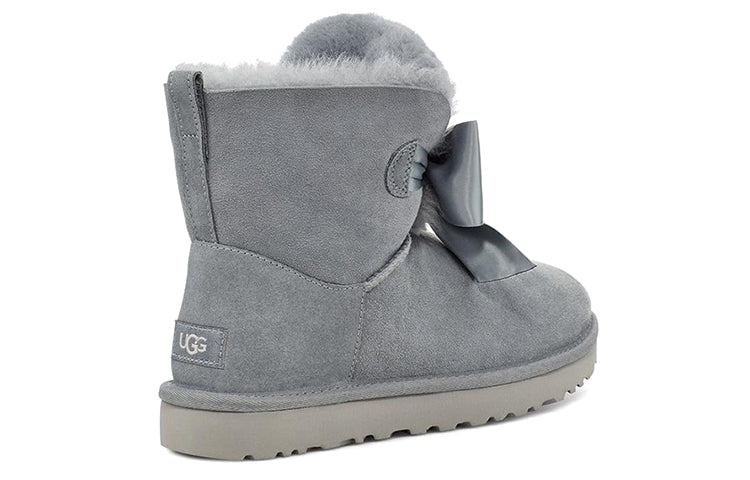 (WMNS) UGG Gita Bow Mini Fleece Lined Blue Gray 1098360-GYS