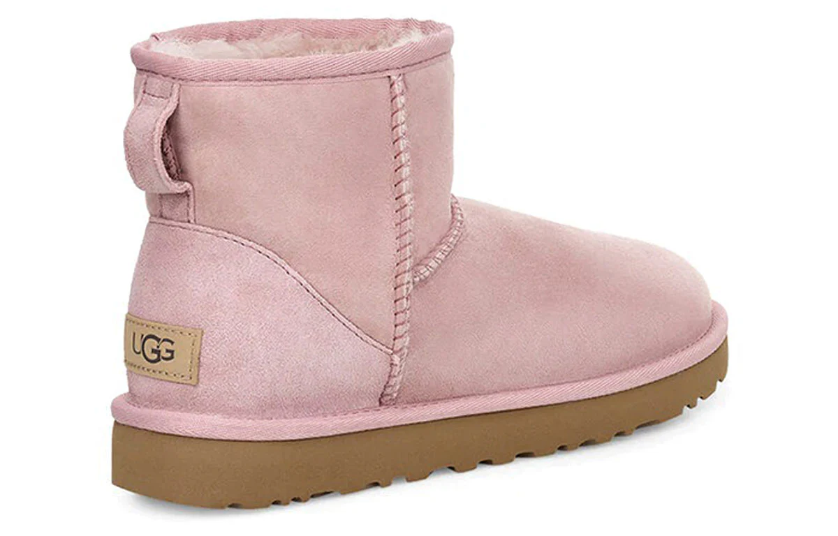 (WMNS) UGG Classic Mini II Fleece Lined Pink 1016222-PCRY