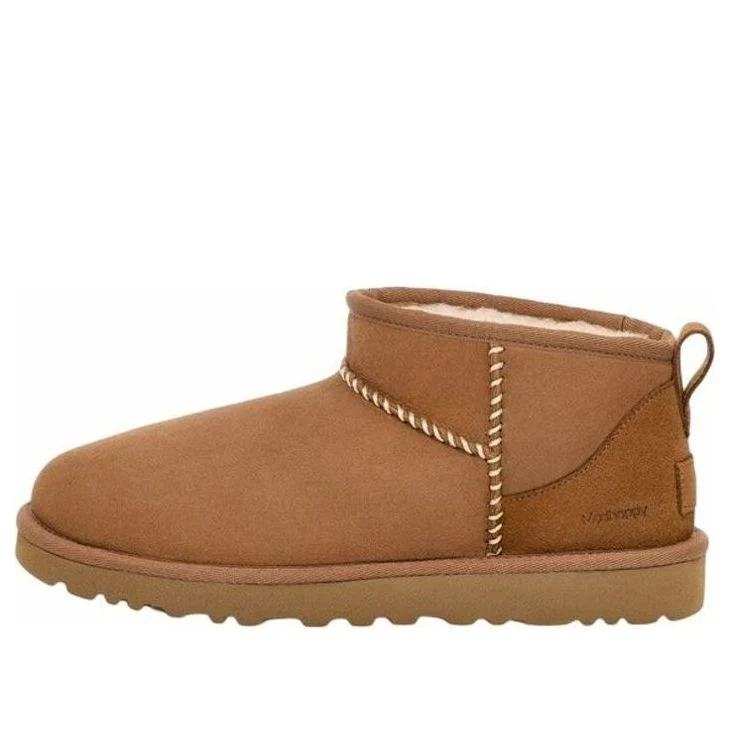 (WMNS) UGG x Madhappy Classic Ultra Mini 'Chestnut' 1146332-CHE