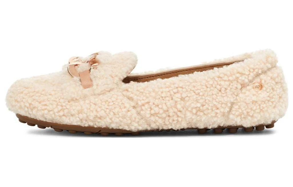 (WMNS) UGG SlipOn Comfortable Loafers 'Cream White' 1153515-NAT