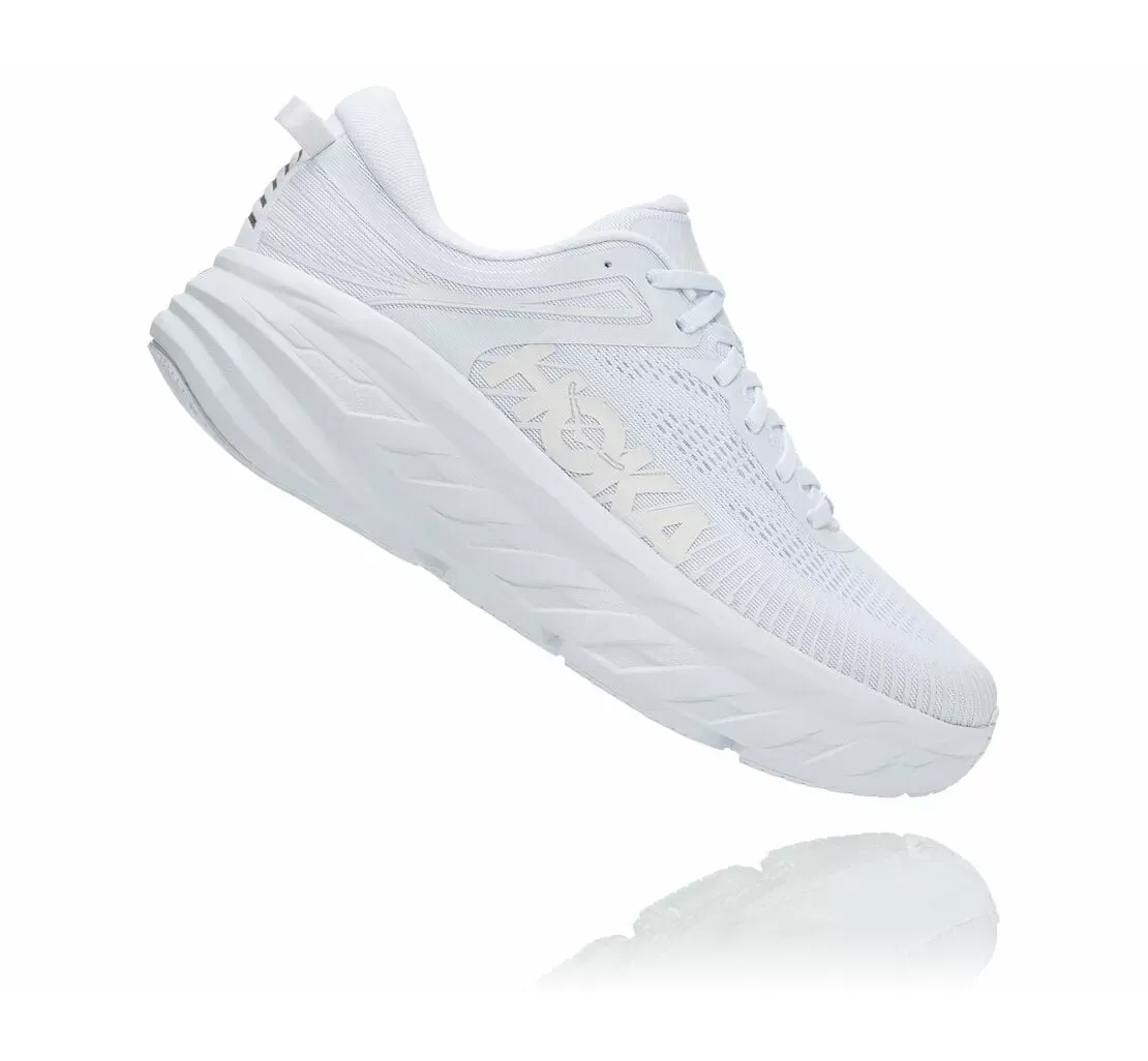 Hoka One One Women's Bondi 7 WHITE / WHITE