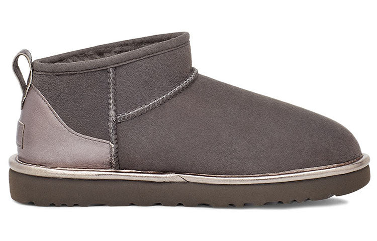 (WMNS) UGG Classic Ultra Mini Shine 'Charcoal' 1123634-CHRC