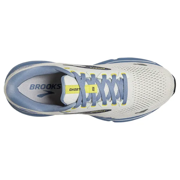 Women's Brooks, Ghost 15 Running Shoe - ICE/RAIN/EBONY