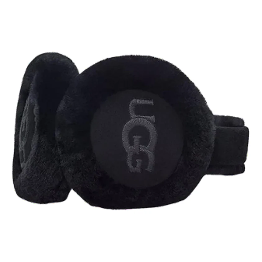 UGG Sheepskin Embroidery Earmuf 'Black' 20955-BLK