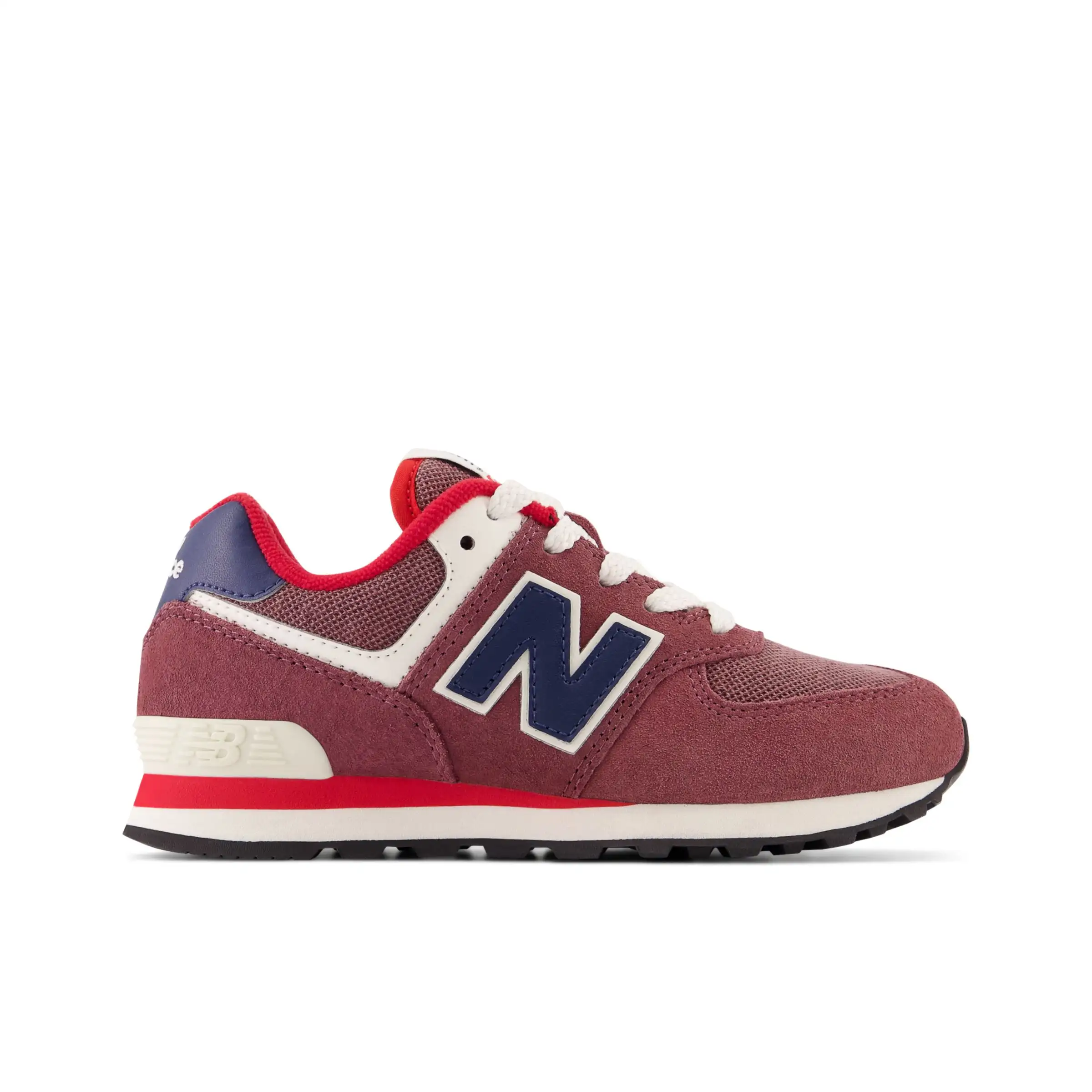 574 - Washed Burgundy with NB Navy