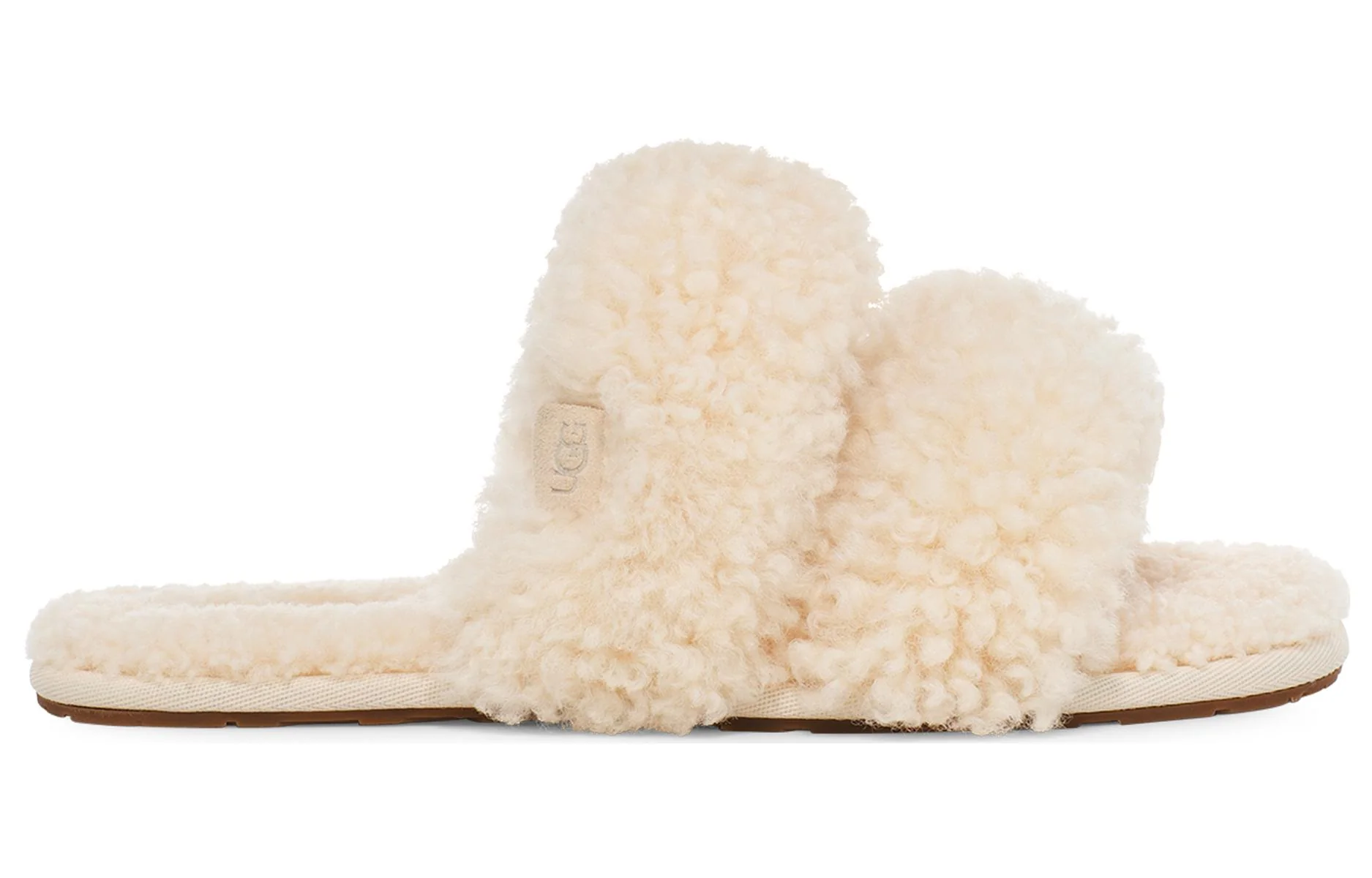 (WMNS) UGG Maxi Curly Scuffetta Slippers 'Cozy Minimalist Beige' 1130837-CYNT