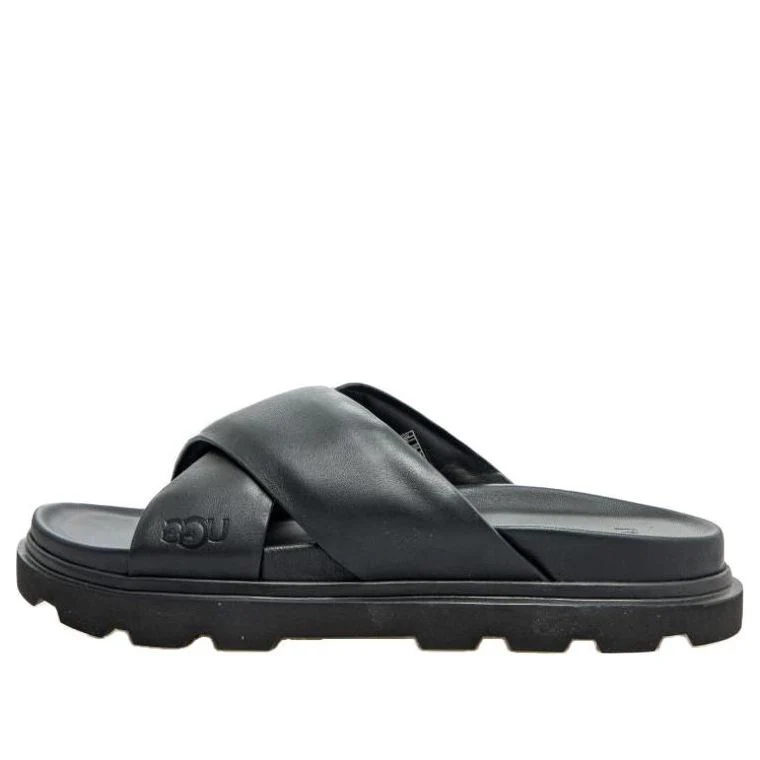 UGG Capitola Cross Slippers 'Black' 1153076-BLK