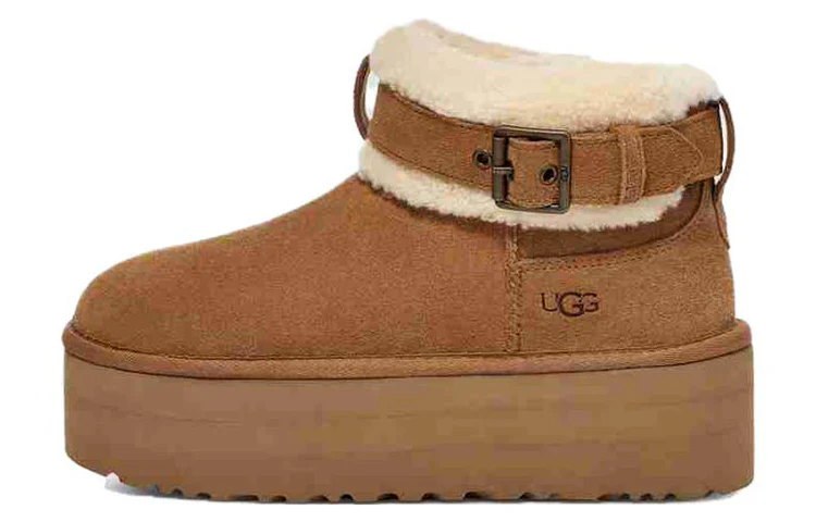 (WMNS) UGG Ultra Mini Belted Roller Boot 'Chestnut' 1144041-CHE