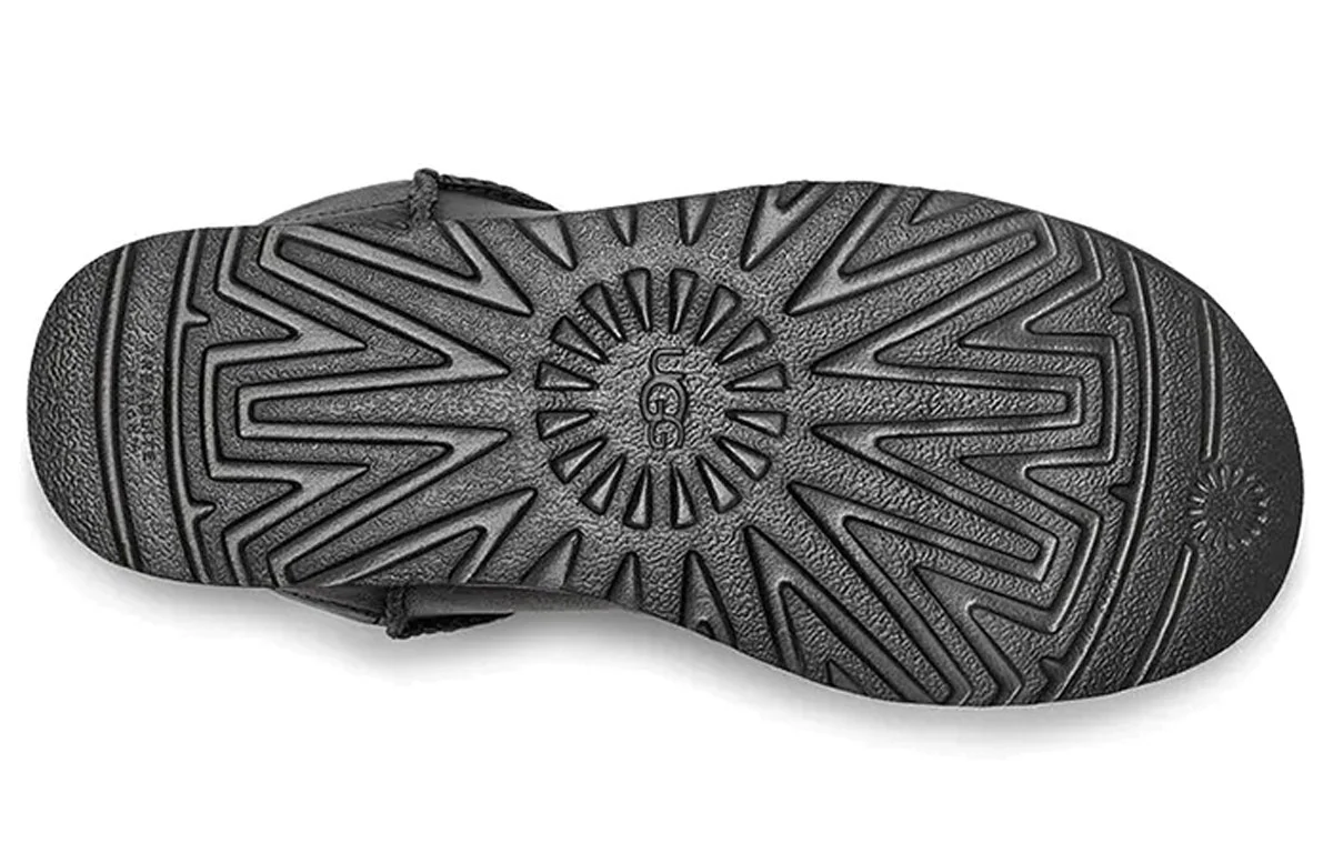 (WMNS) UGG Classic Ultra Mini Leather 'Black' 1117534-BLK