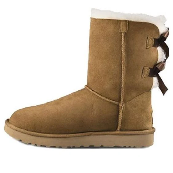 (WMNS) UGG Mini Bailey Bow II Boot Fleece Lined 1016225-CHE