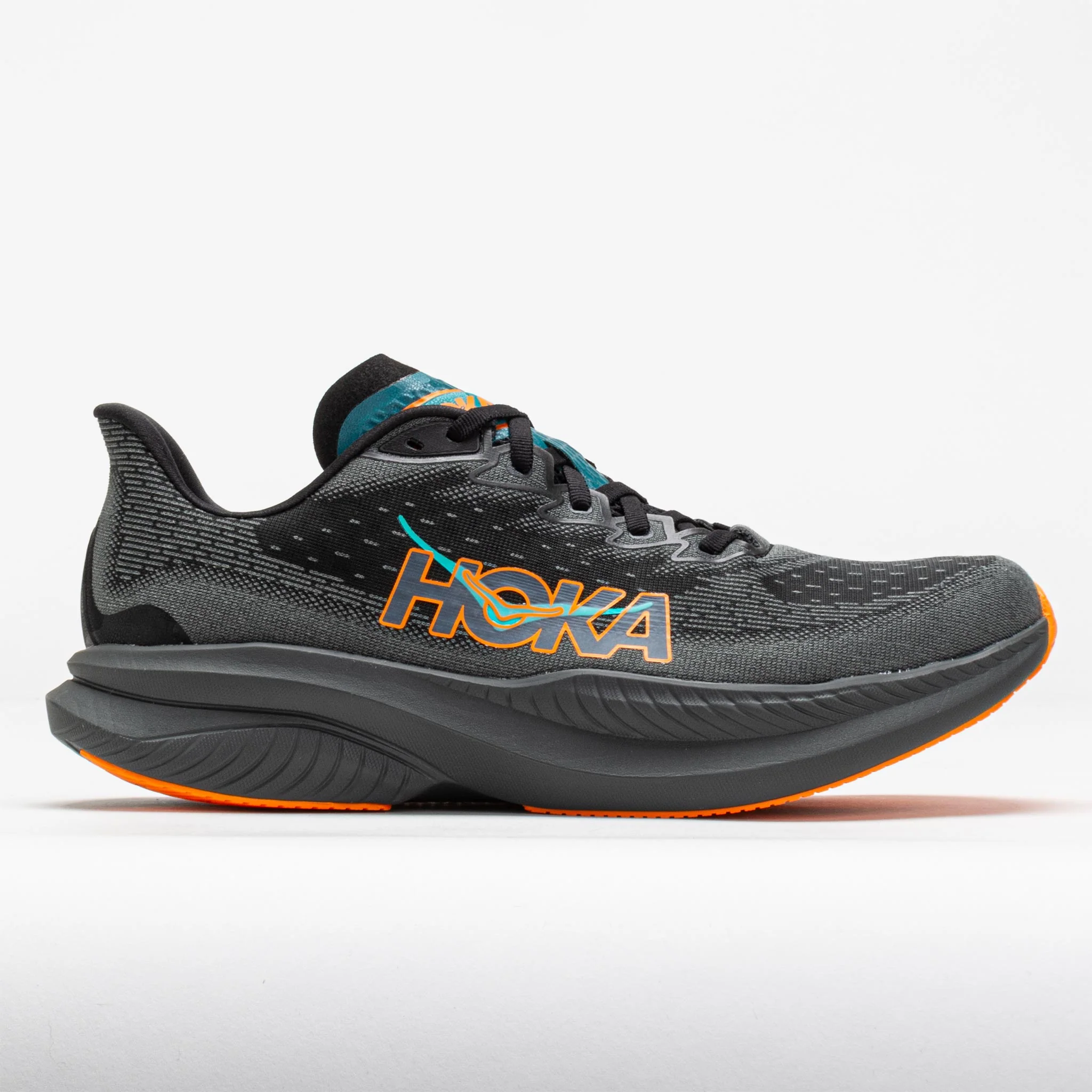 HOKA Mach 6 Men's Black/Electric Tangerine