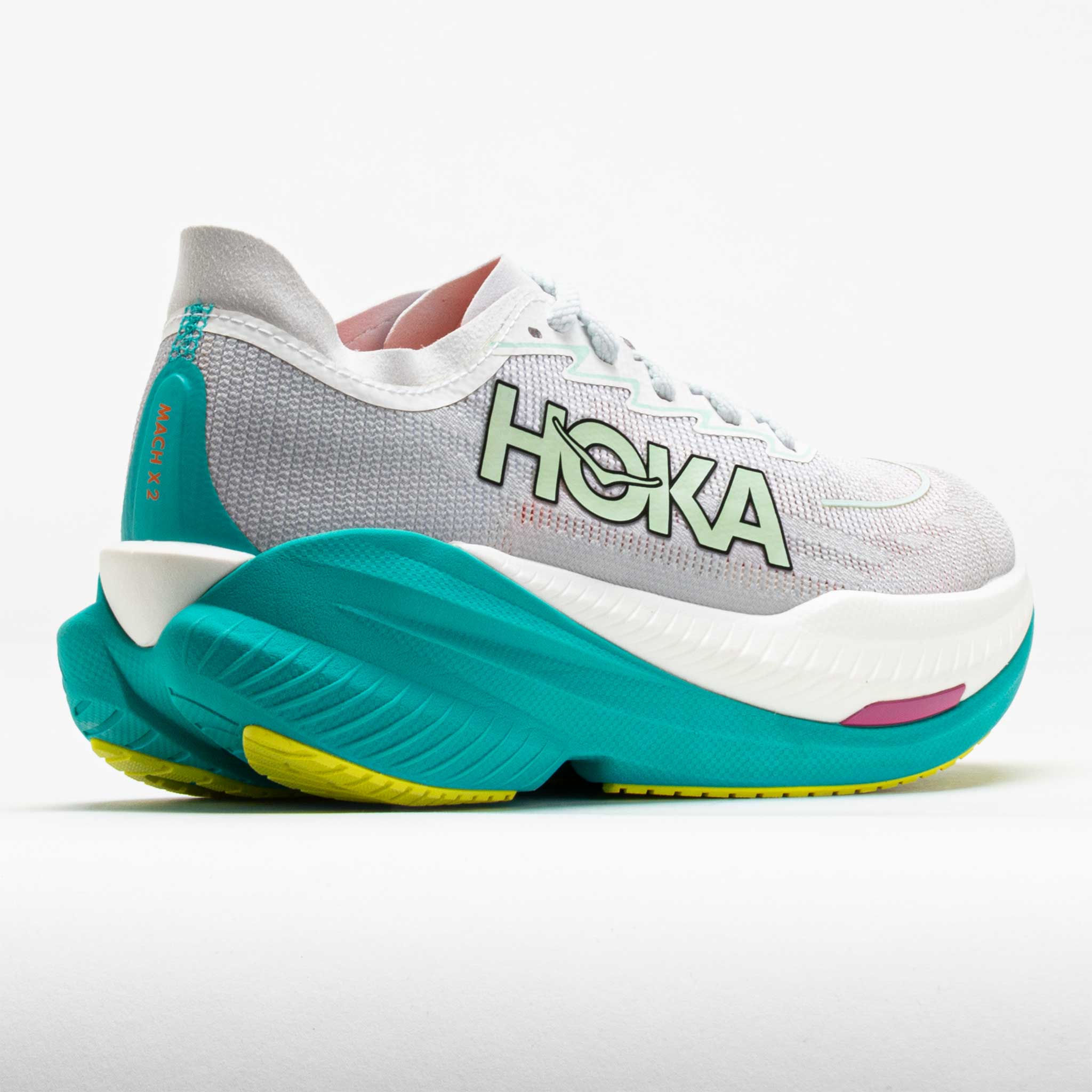 HOKA Mach X 2 Women's Frost/Electric Aqua