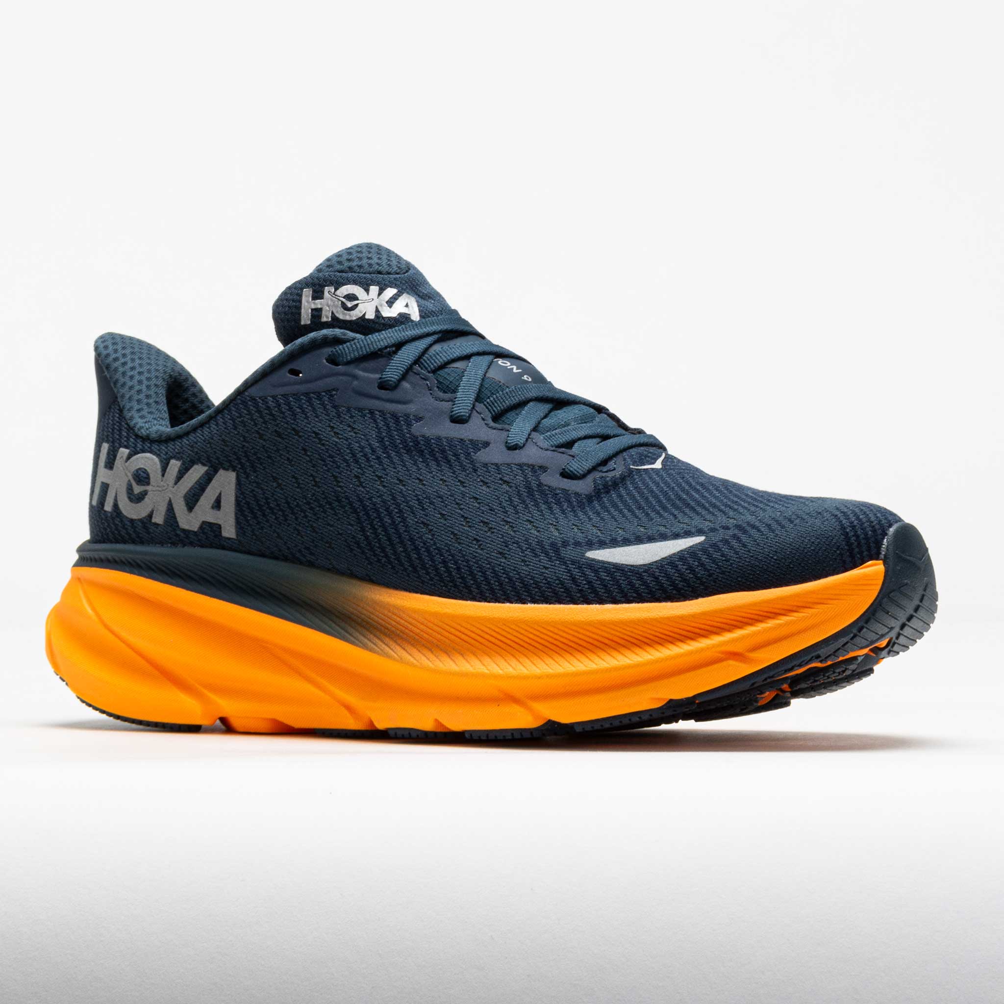 HOKA Clifton 9 GTX Men's Stormy Skies/Orange Zest