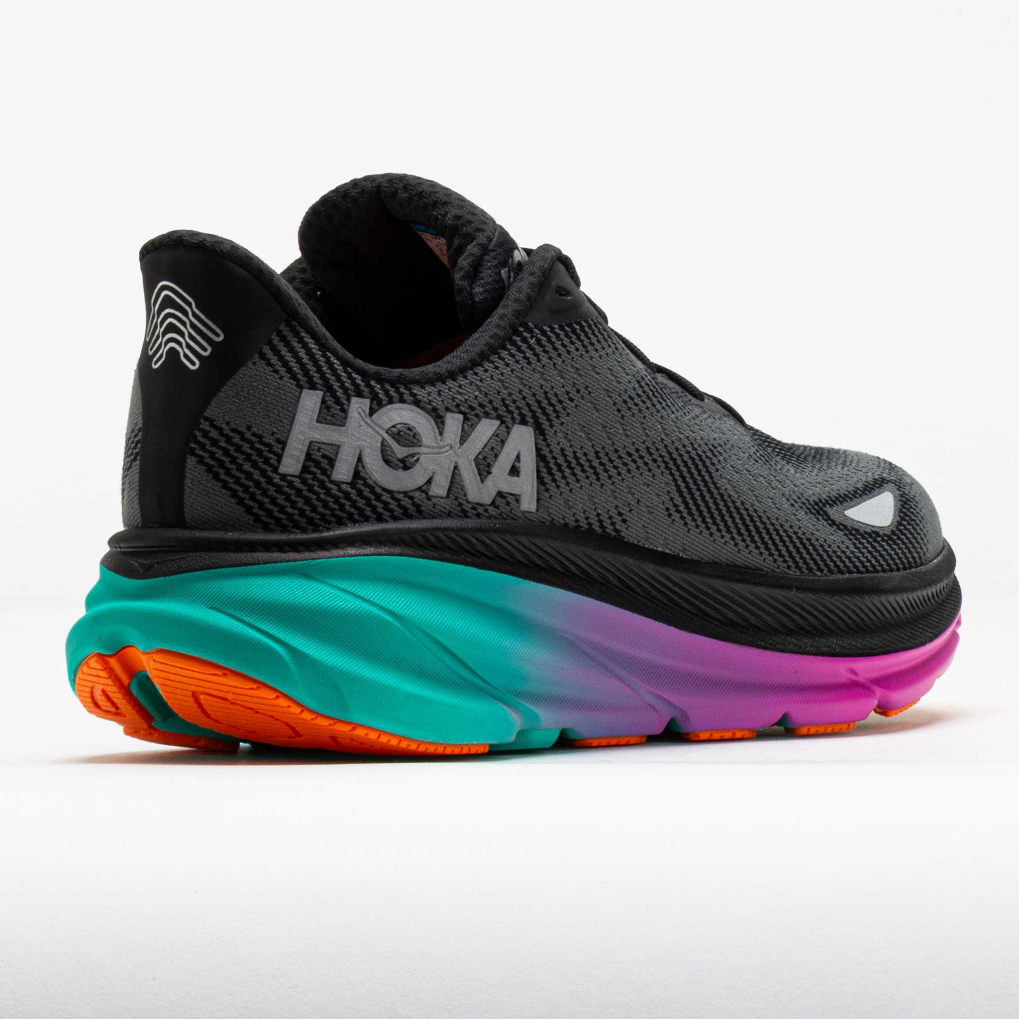 HOKA Clifton 9 GTX Men's Black/Electric Aqua