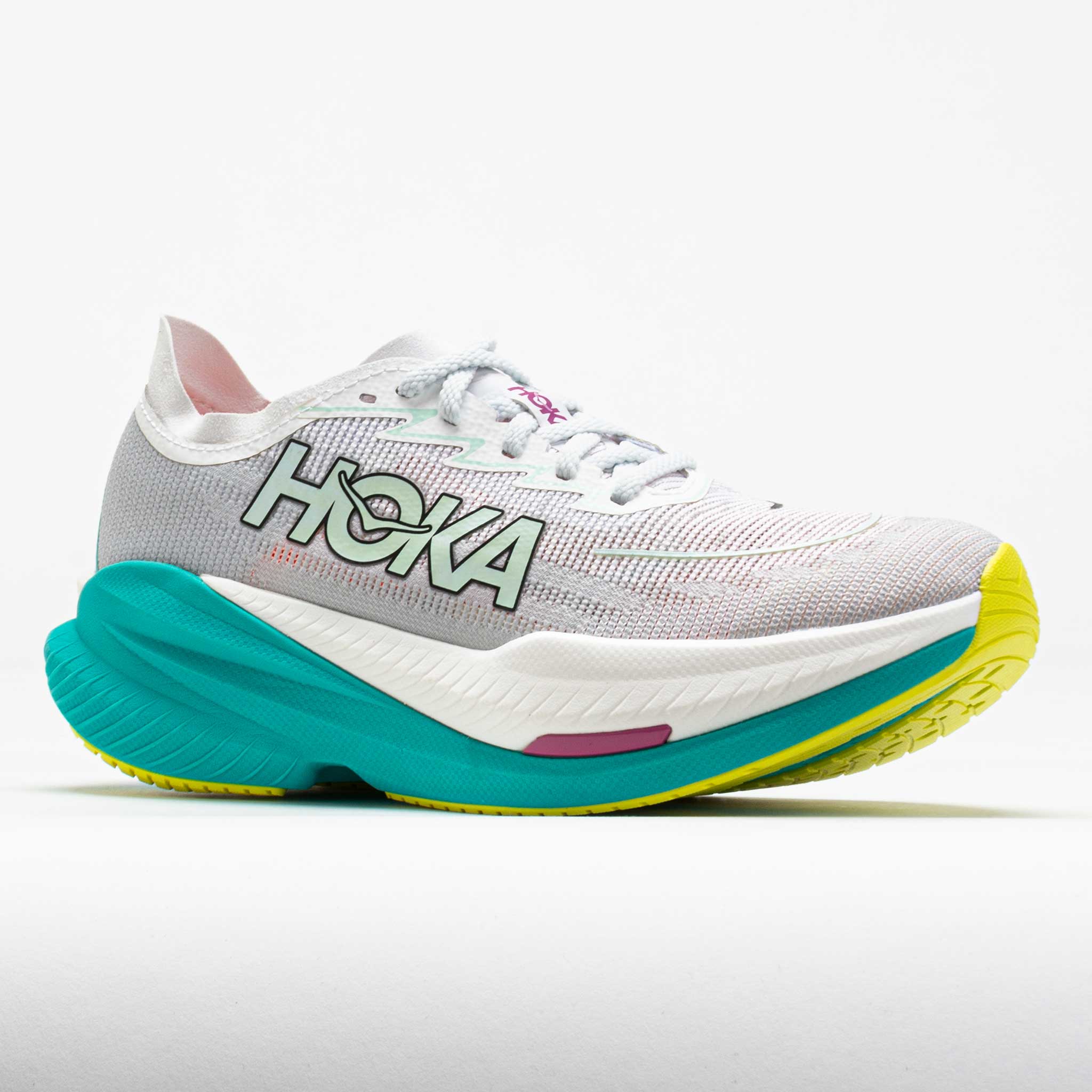 HOKA Mach X 2 Women's Frost/Electric Aqua