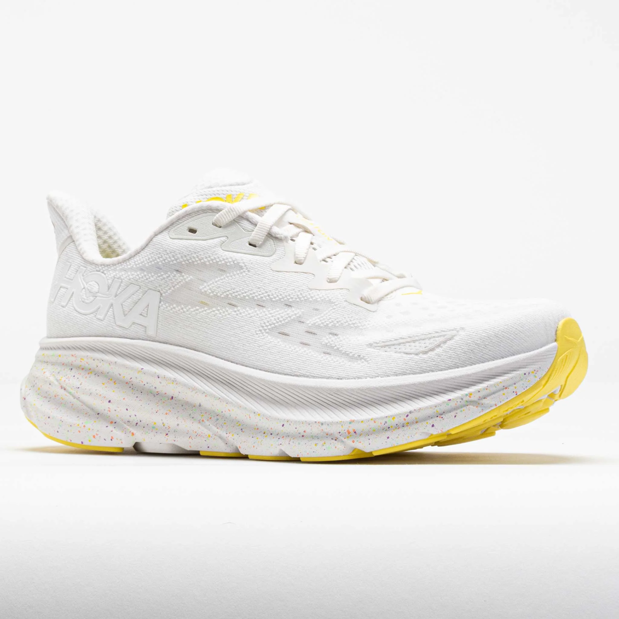 HOKA Clifton 9 Women's White/Lemonade