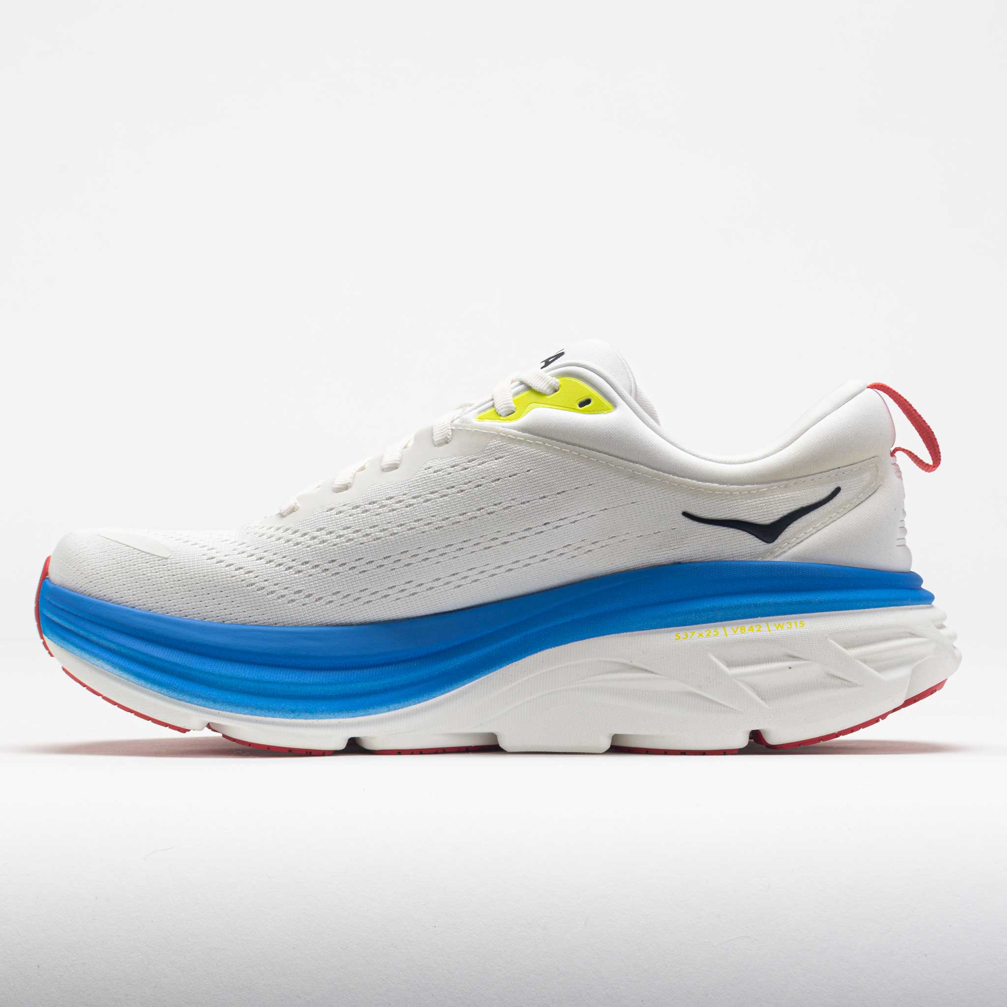 HOKA Bondi 8 Men's Blanc de Blanc/Virtual Blue