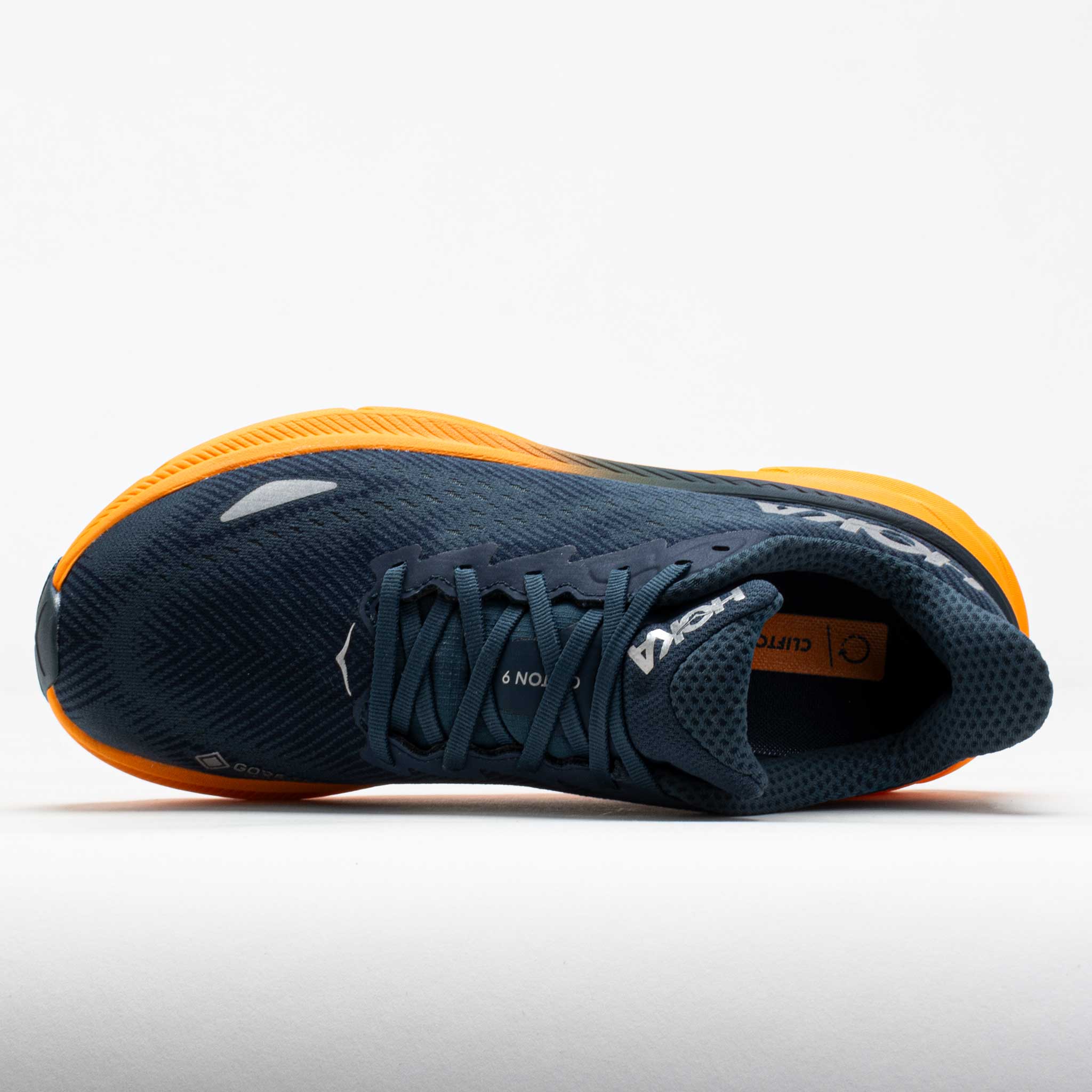 HOKA Clifton 9 GTX Men's Stormy Skies/Orange Zest