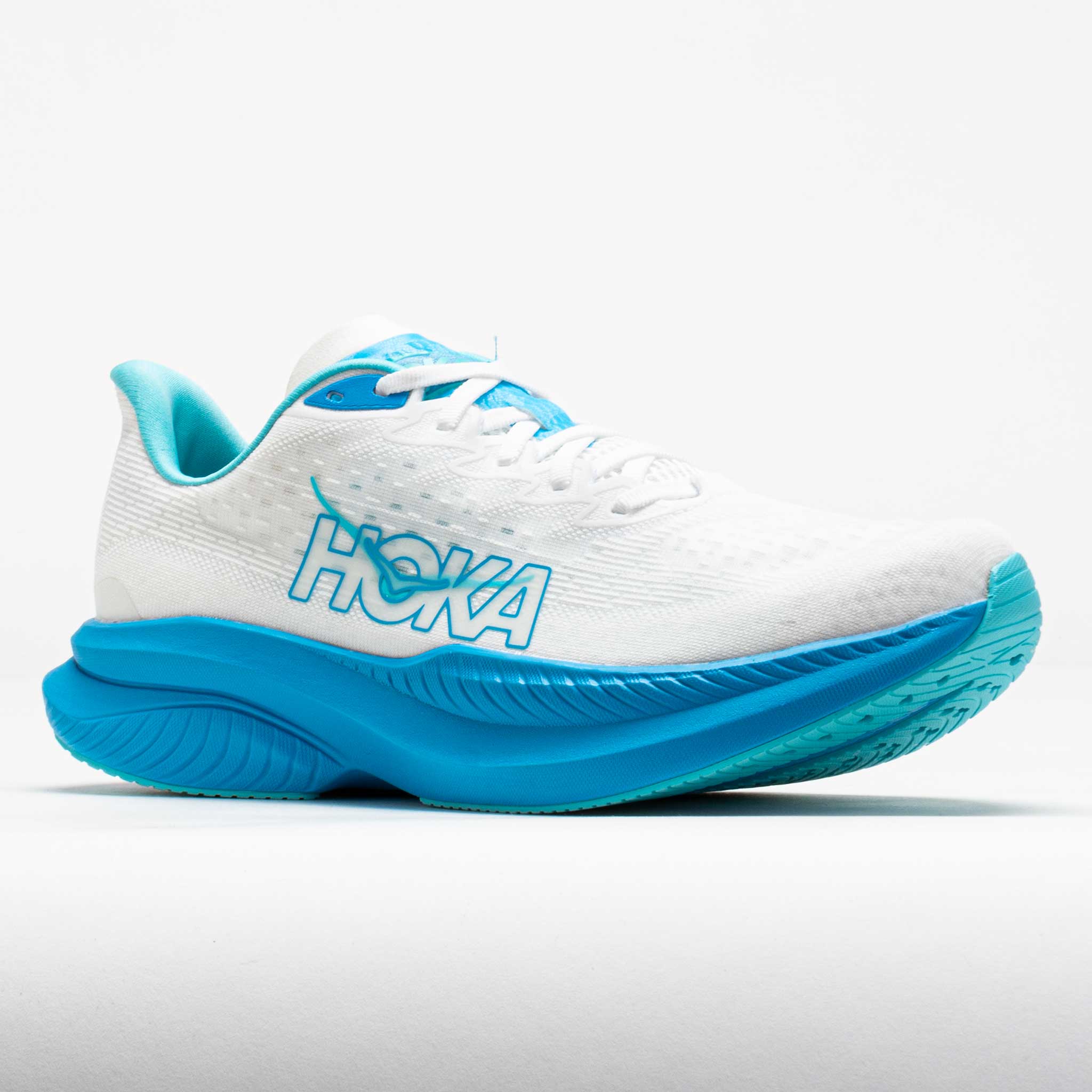 HOKA Mach 6 Men's White/Skyward Blue