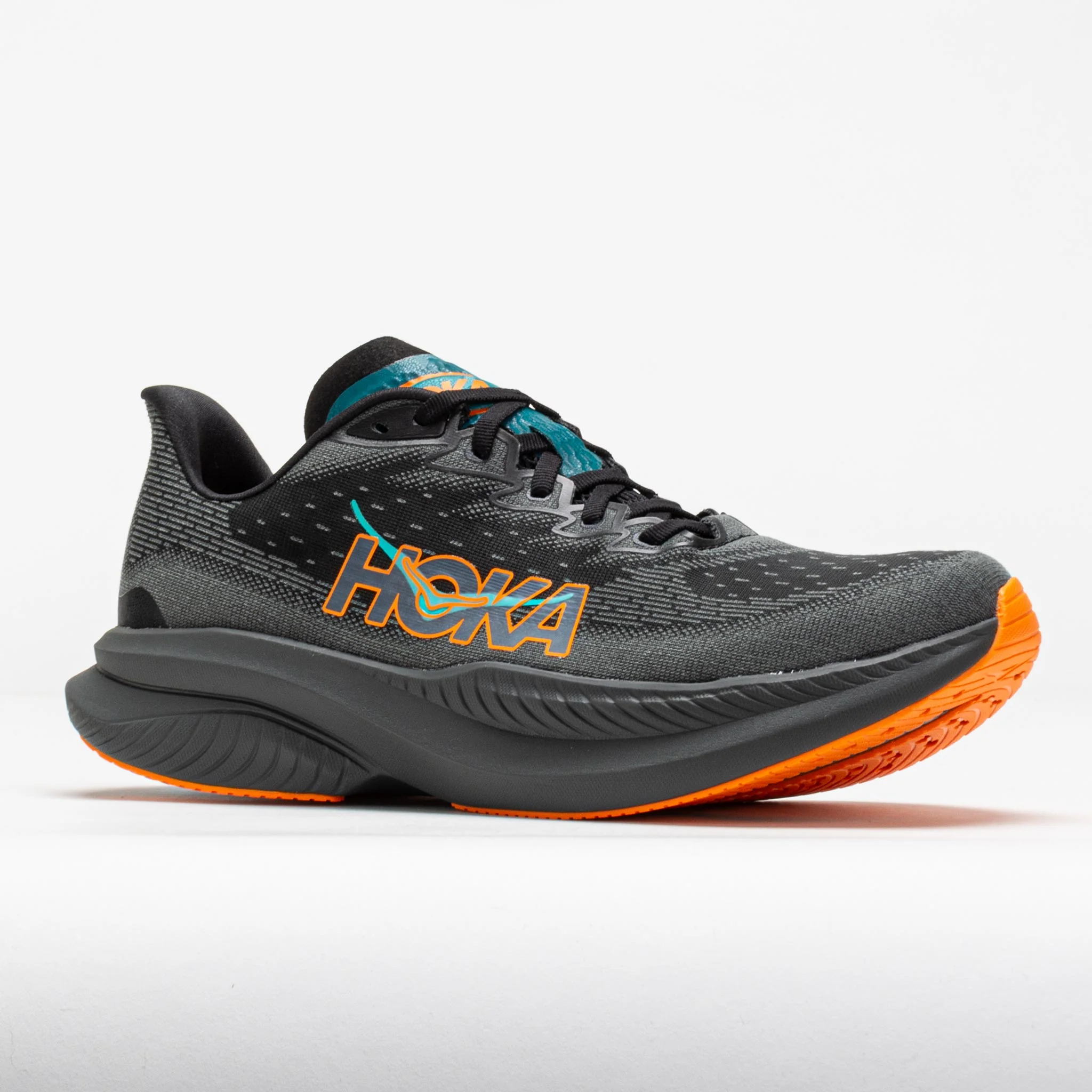 HOKA Mach 6 Men's Black/Electric Tangerine