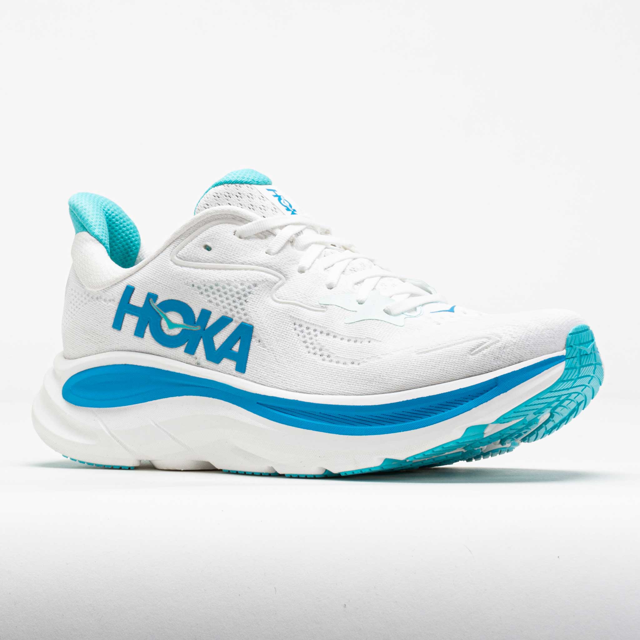 HOKA Clifton 10 Men's White/Skyward Blue