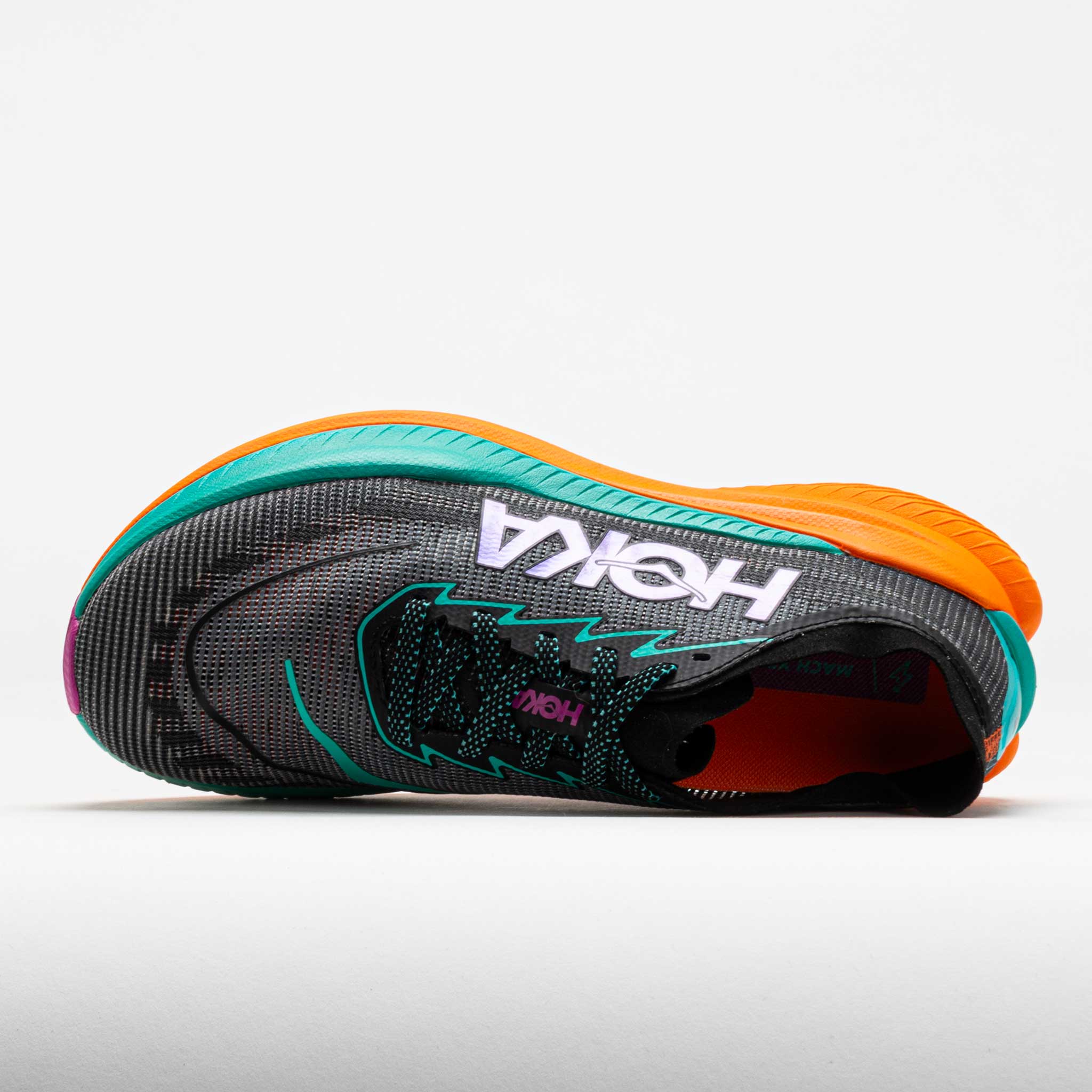 HOKA Mach X 2 Men's Black/Electric Aqua