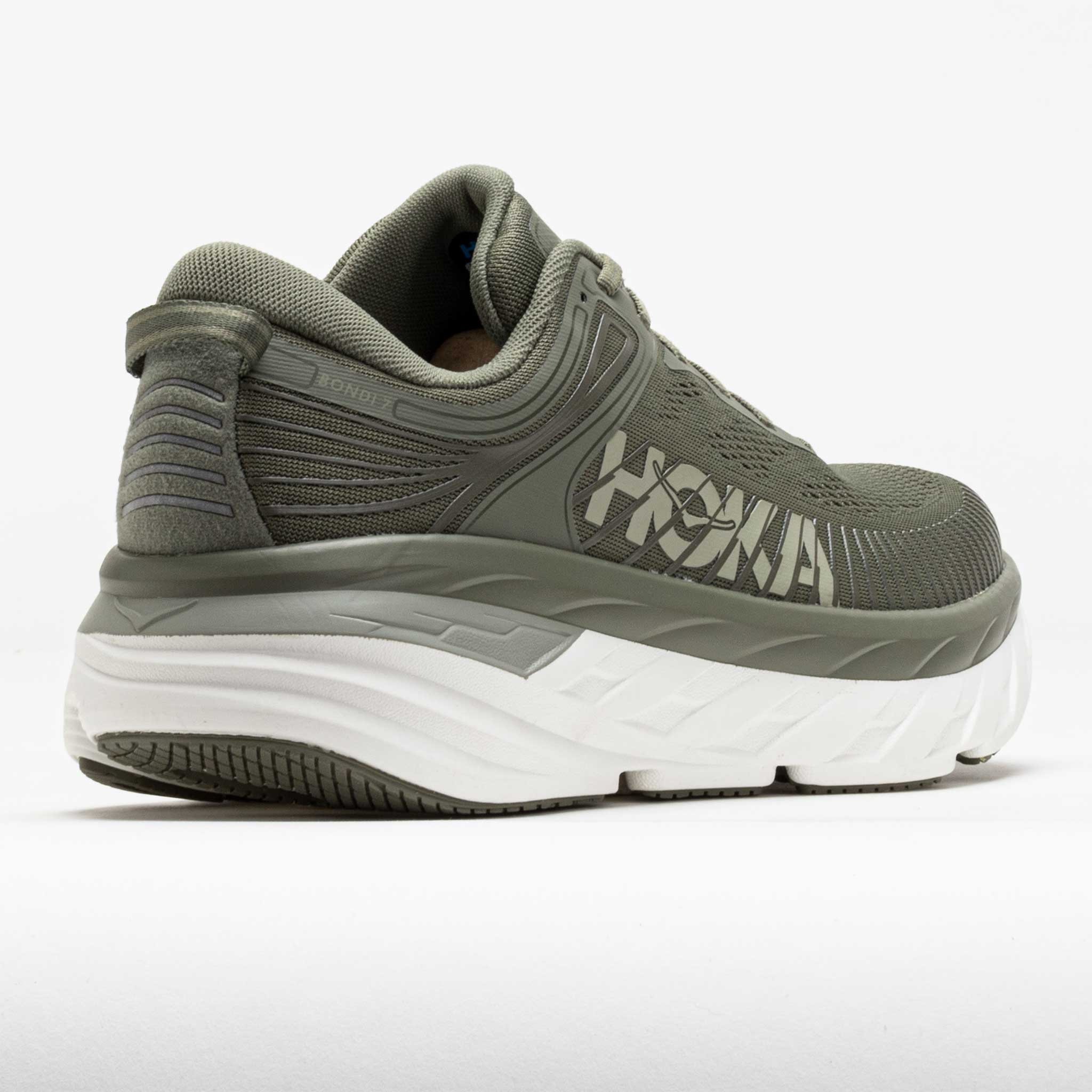 HOKA Bondi 7 Men's Olive Haze/White