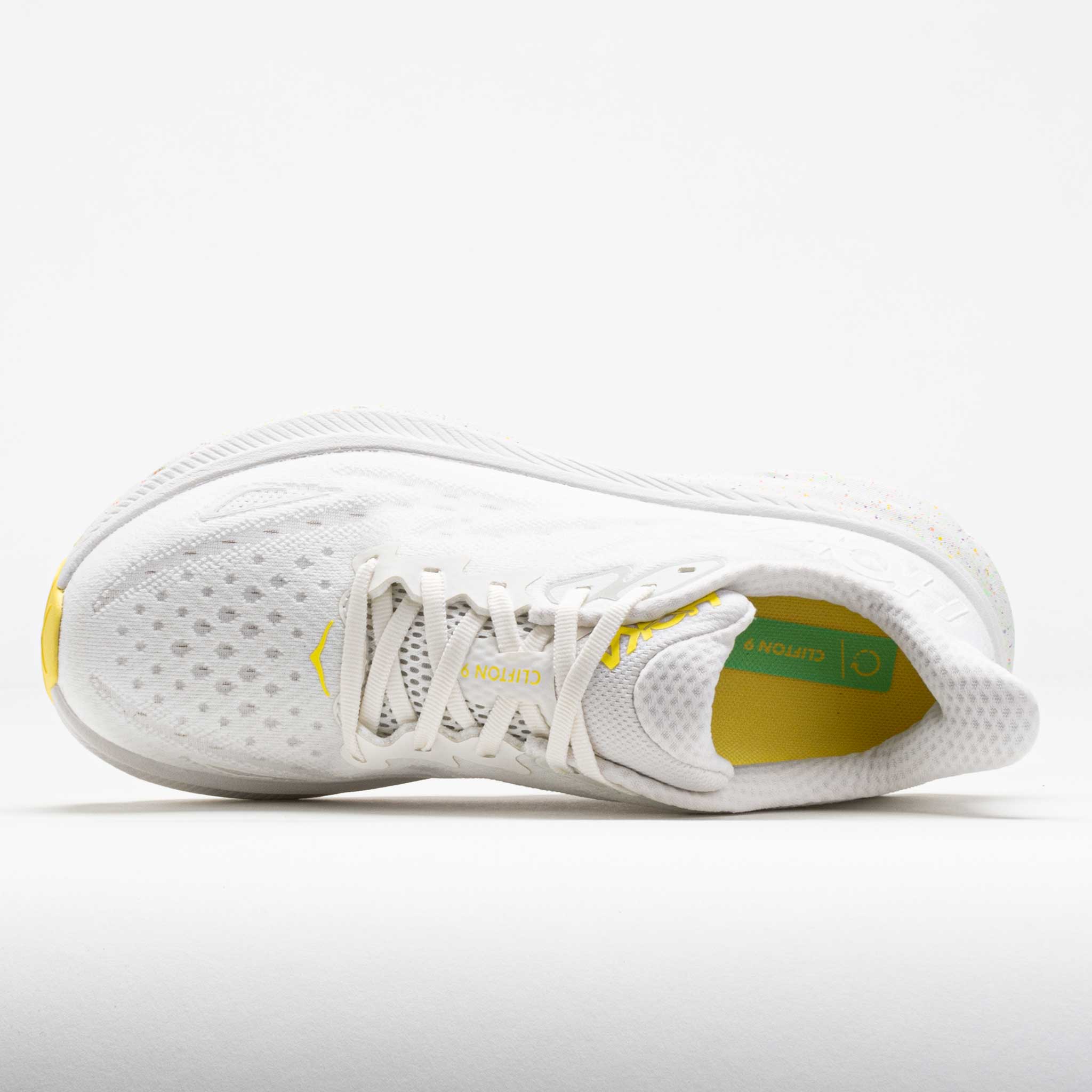 HOKA Clifton 9 Men's White/Lemonade