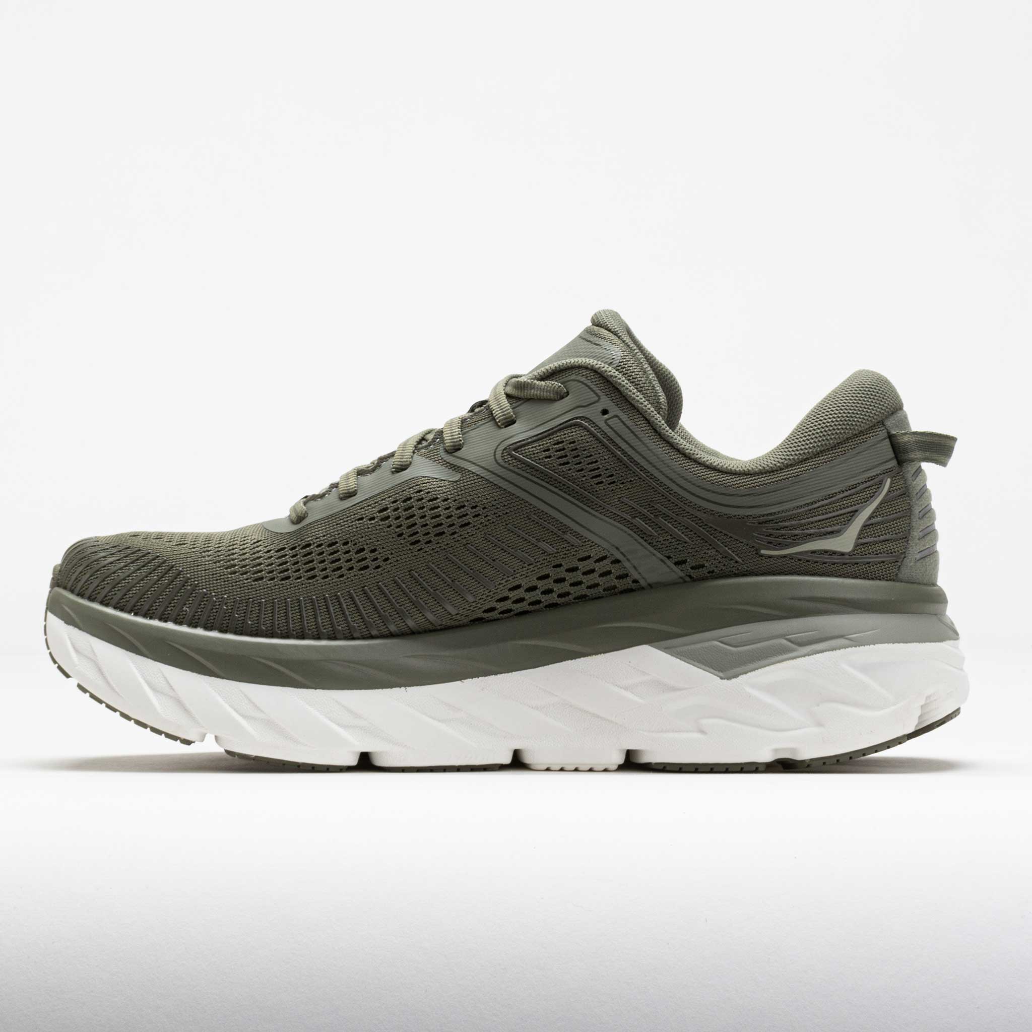 HOKA Bondi 7 Men's Olive Haze/White