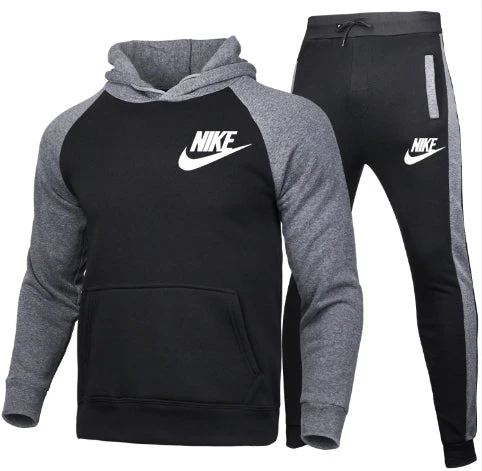 customized high standard casual men's clothing tracksuit set pullover Long sleeve two piece tracksuit