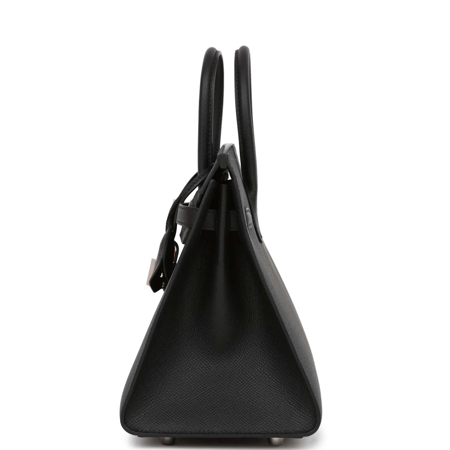 Her Birkin Sellier 25 Black Epsom Palladium Hardware