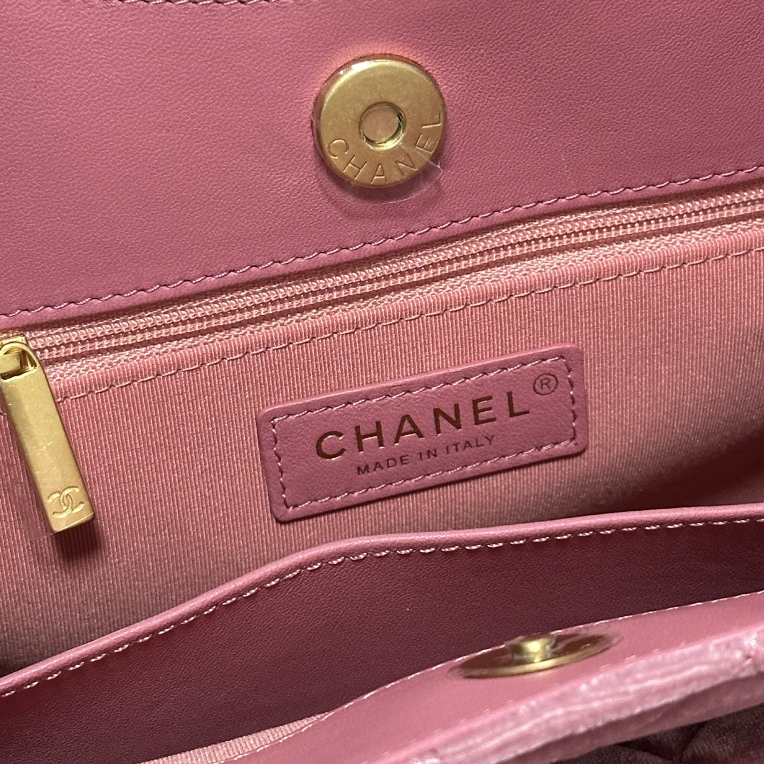 CHANEL Hobo Handbag Red Bean-AS4322