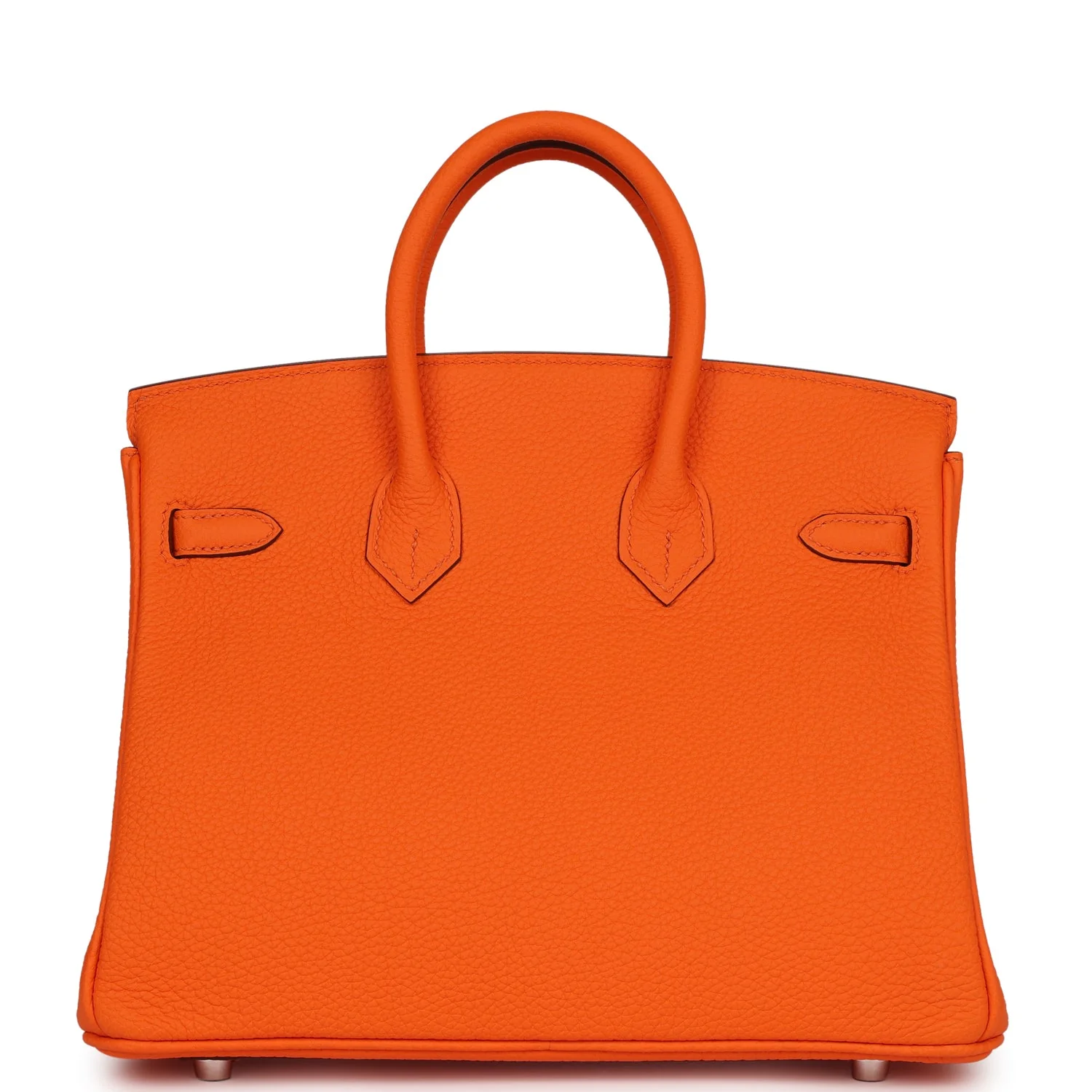 Her Birkin 25 Orange Minium Togo Palladium Hardware