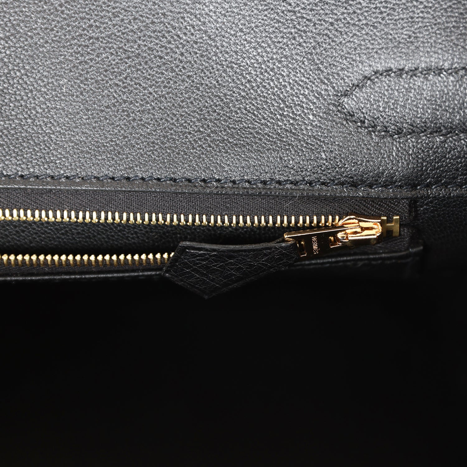 Her Birkin 30 Black Ostrich Rose Gold Hardware