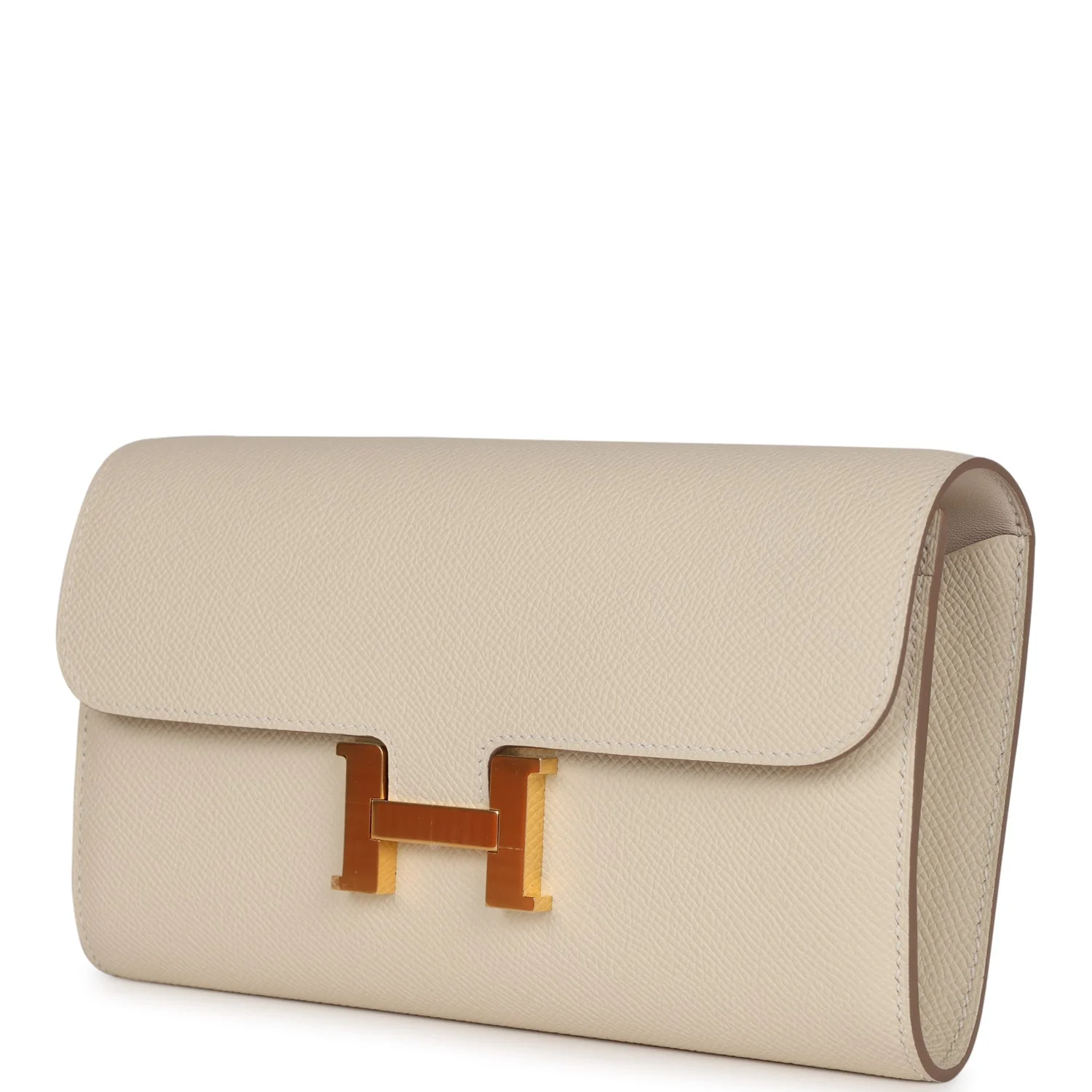 Her Constance To Go Wallet Craie Epsom Gold Hardware