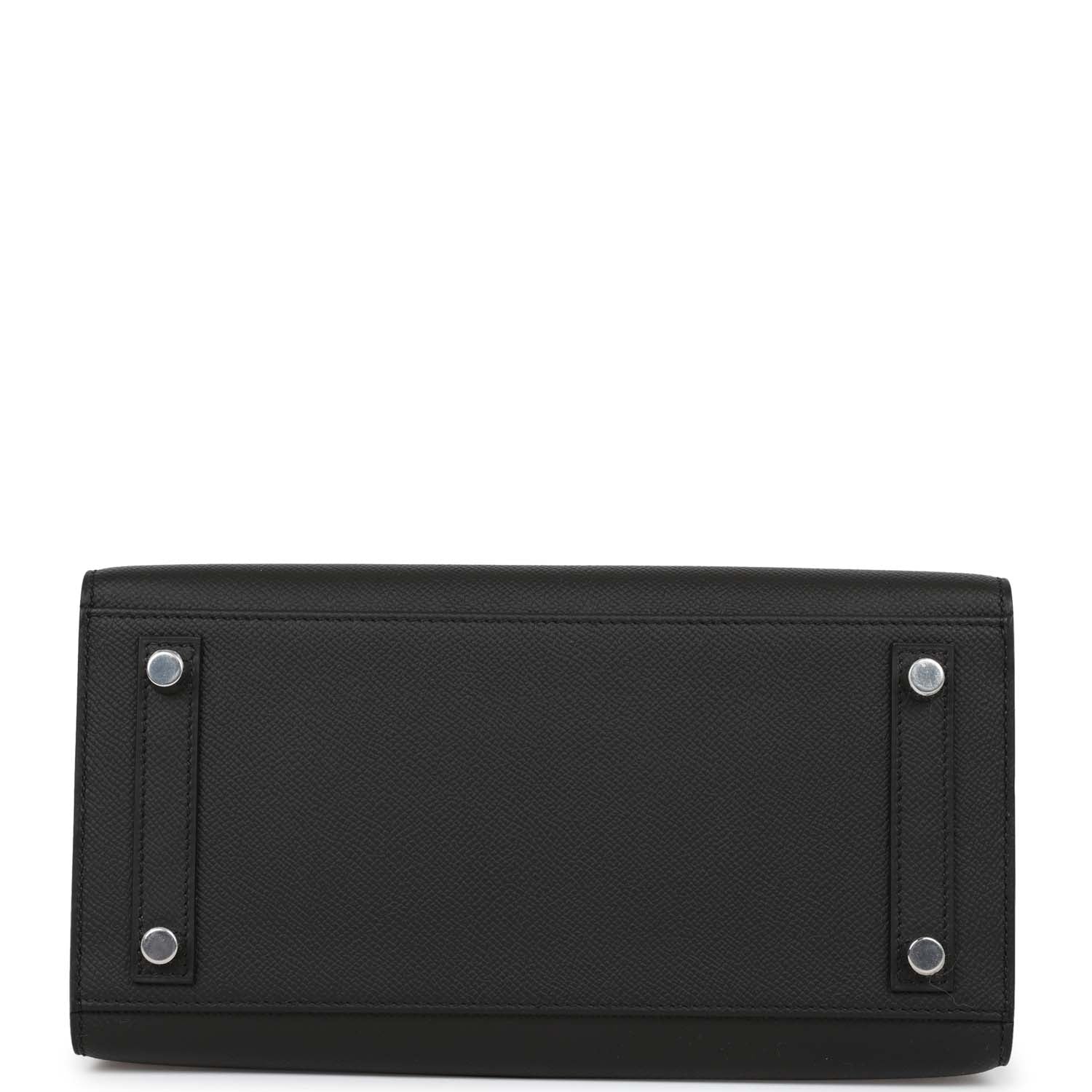 Her Birkin Sellier 25 Black Epsom Palladium Hardware
