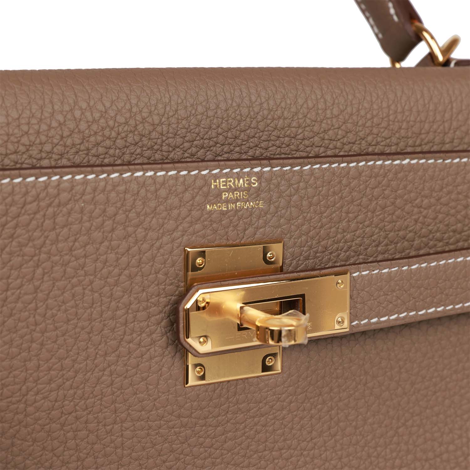 Her Kelly Retourne 32 Etoupe Togo Gold Hardware