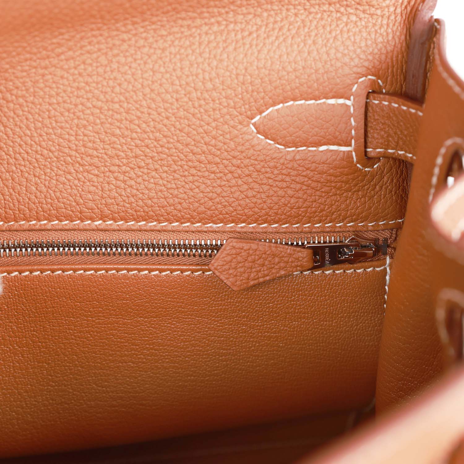 Her Kelly Sellier 28 Gold Togo Palladium Hardware
