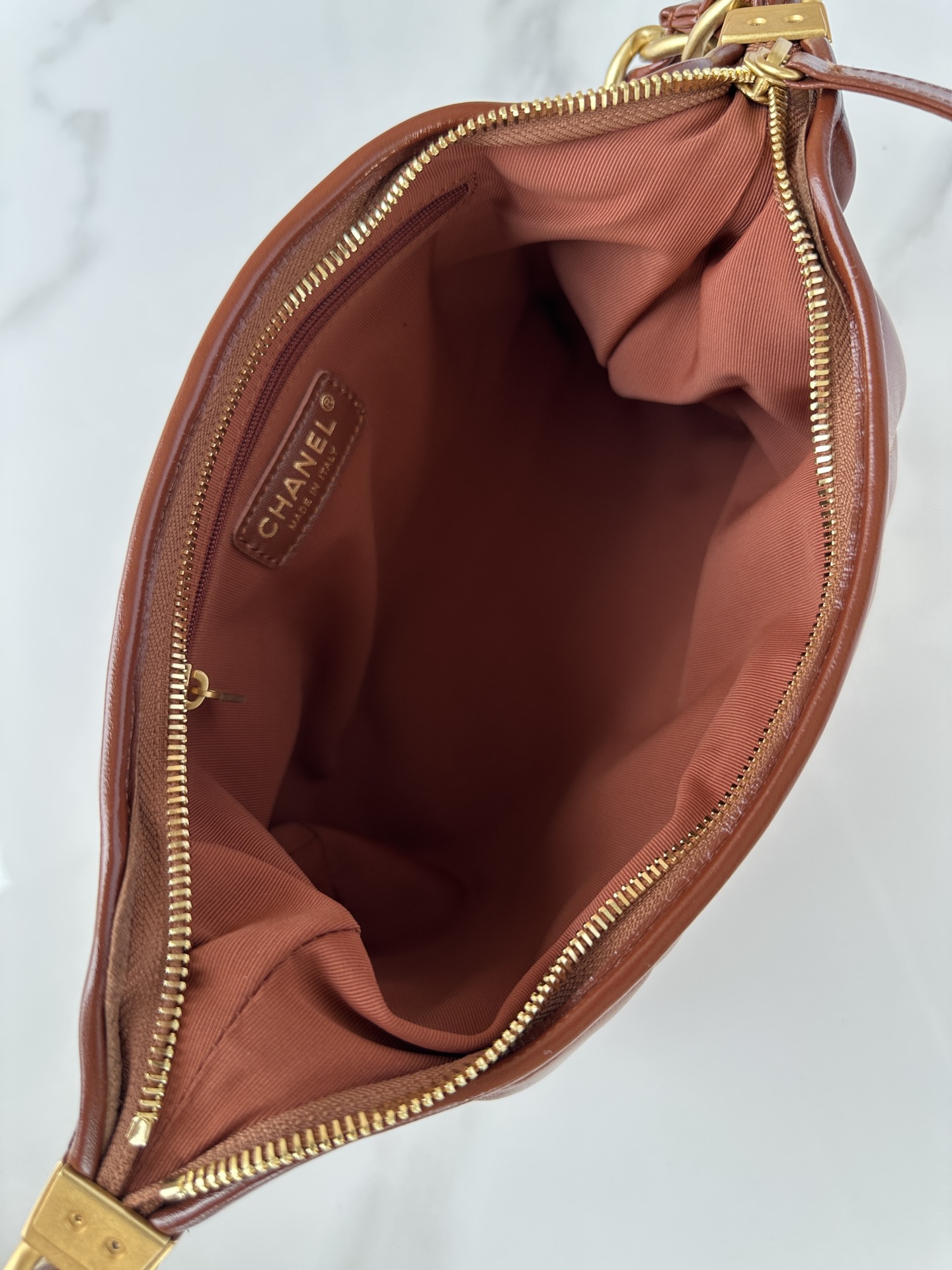 CHANEL Hobo Handbag  Khaki- AS4912