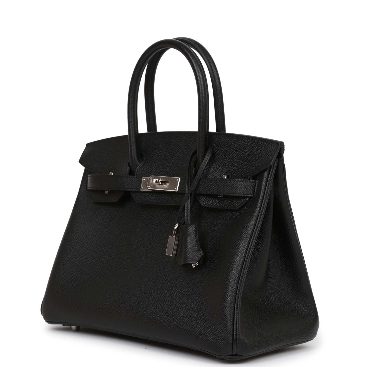 Her Birkin 30 Black Epsom Palladium Hardware