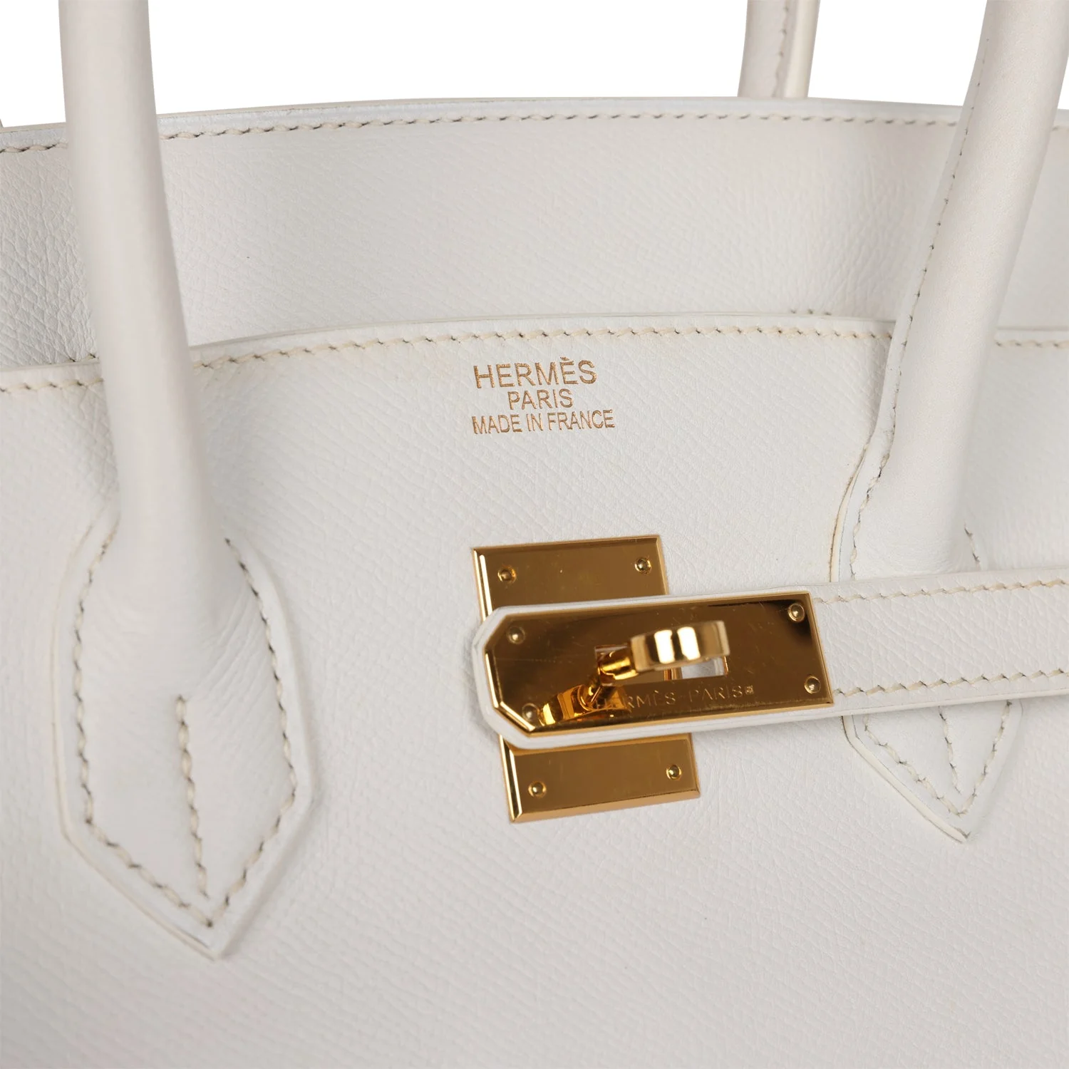 Her Birkin 35 White Epsom Gold Hardware