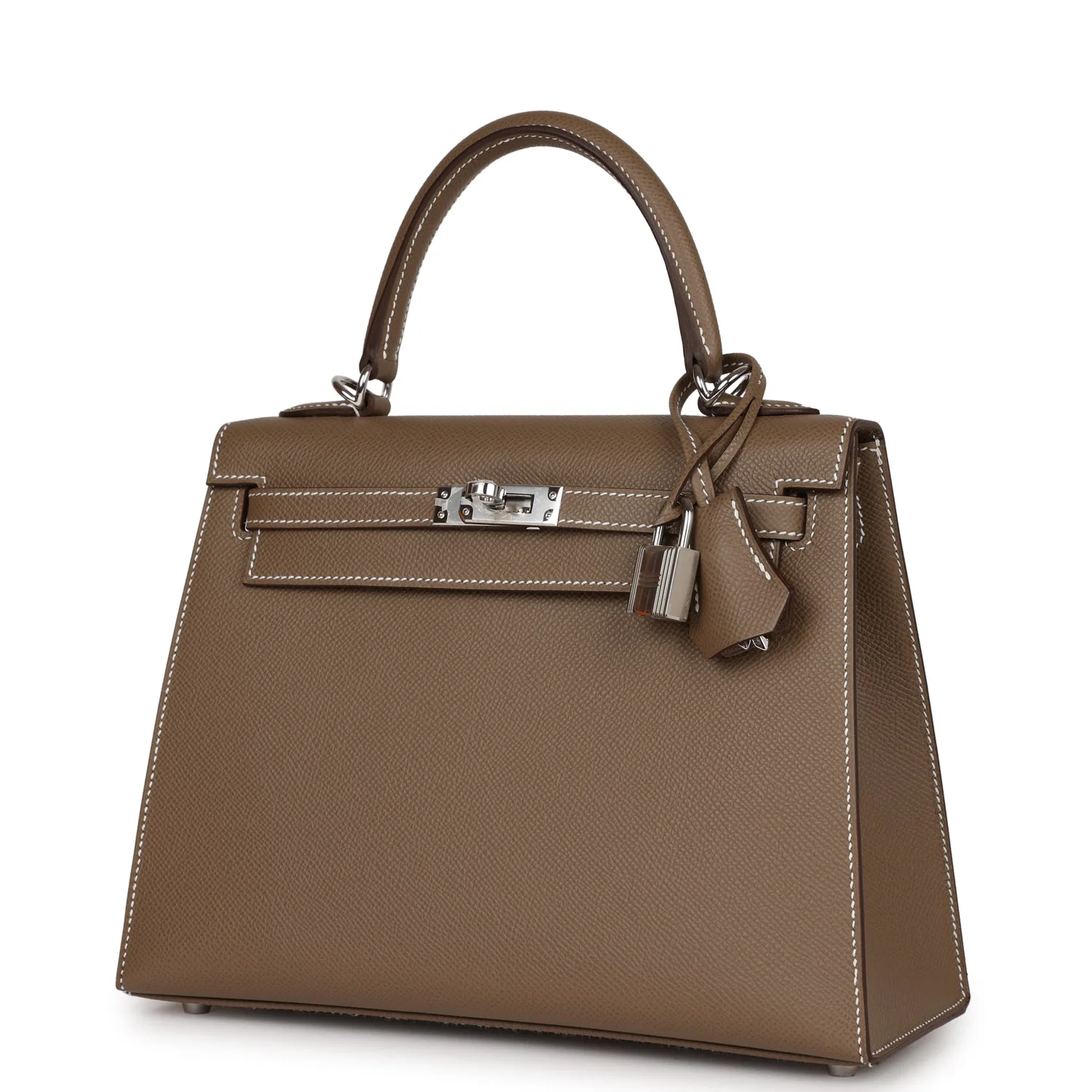 Her Kelly Sellier 25 Etoupe Epsom Palladium Hardware